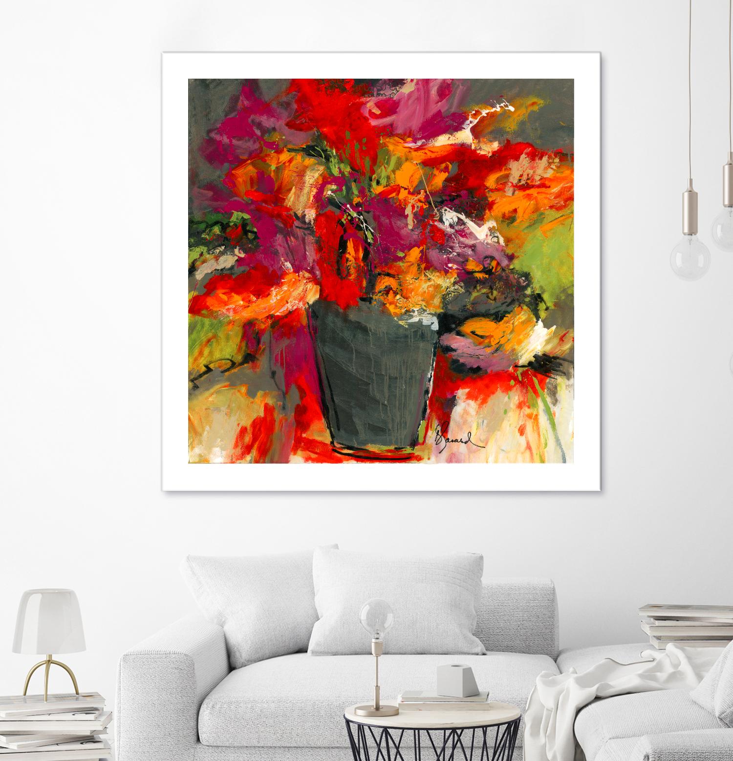 Colors of Wind by Doris Savard on GIANT ART - orange flowers canadian painters