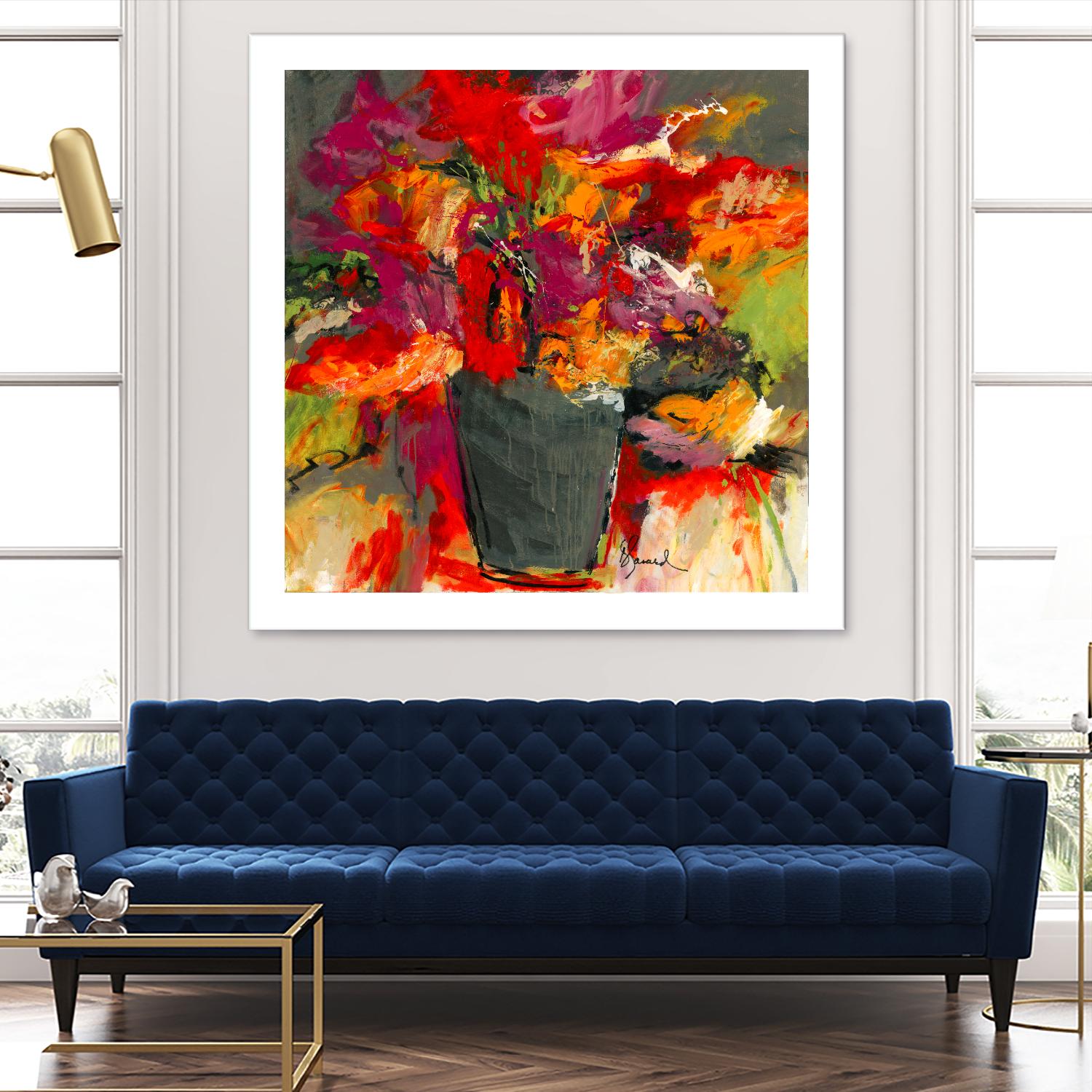Colors of Wind by Doris Savard on GIANT ART - orange flowers canadian painters