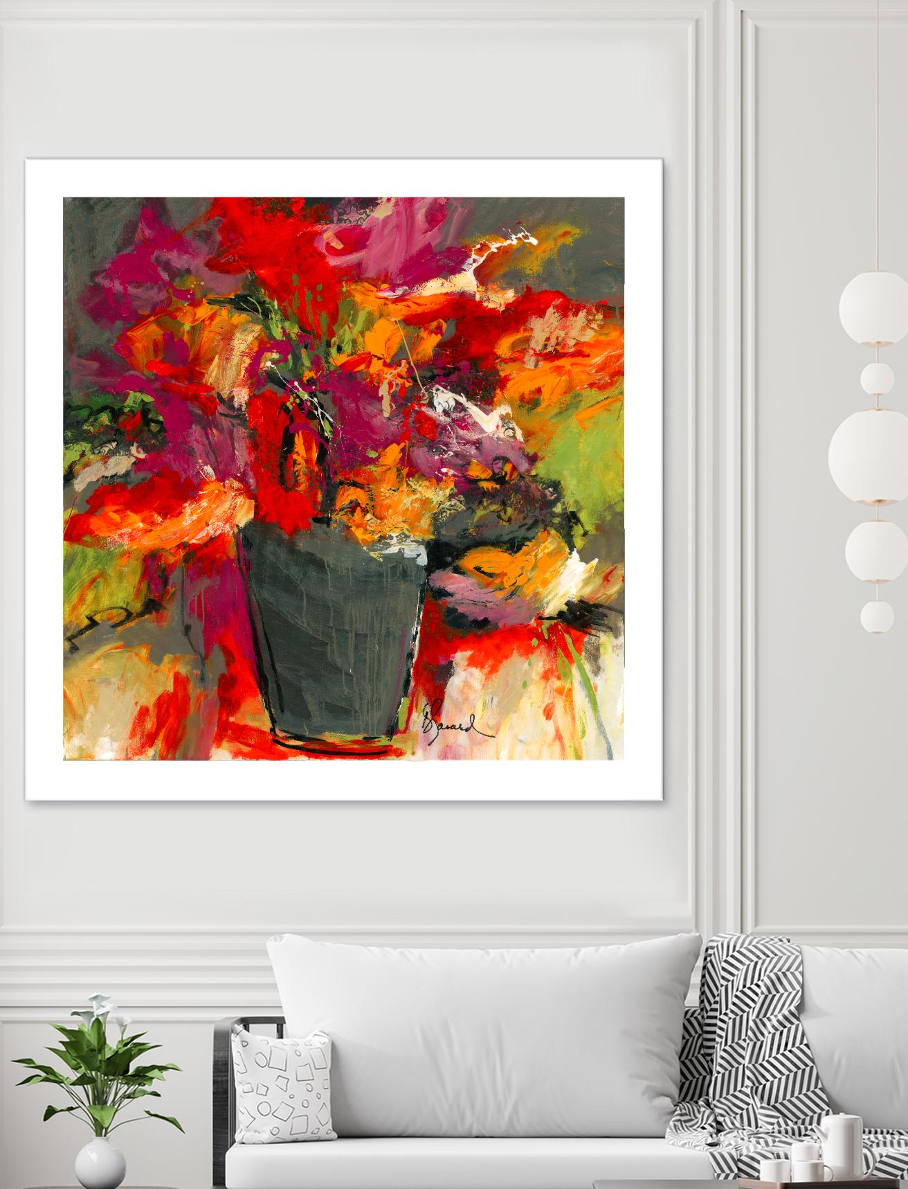 Colors of Wind by Doris Savard on GIANT ART - orange flowers canadian painters