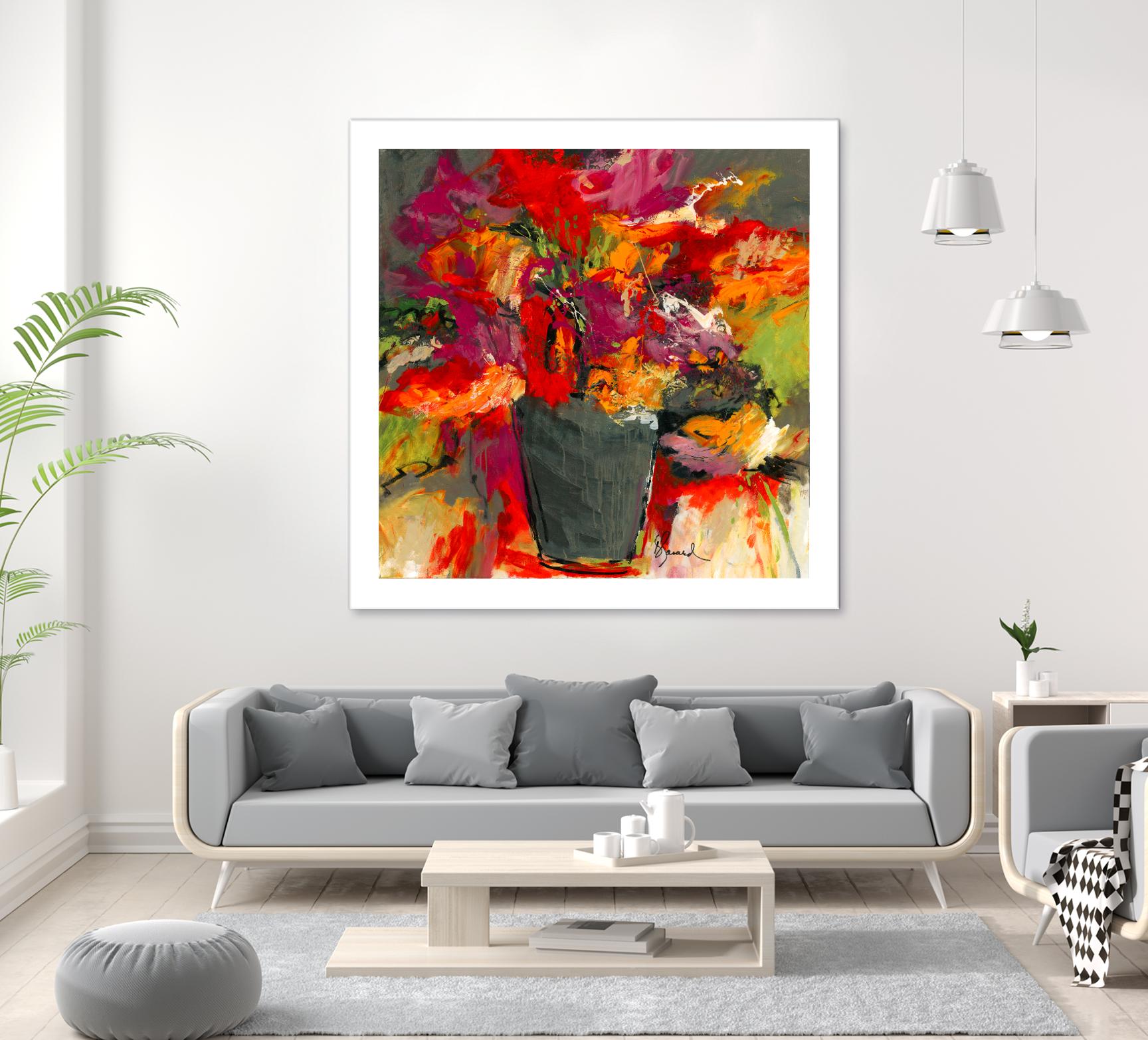 Colors of Wind by Doris Savard on GIANT ART - orange flowers canadian painters