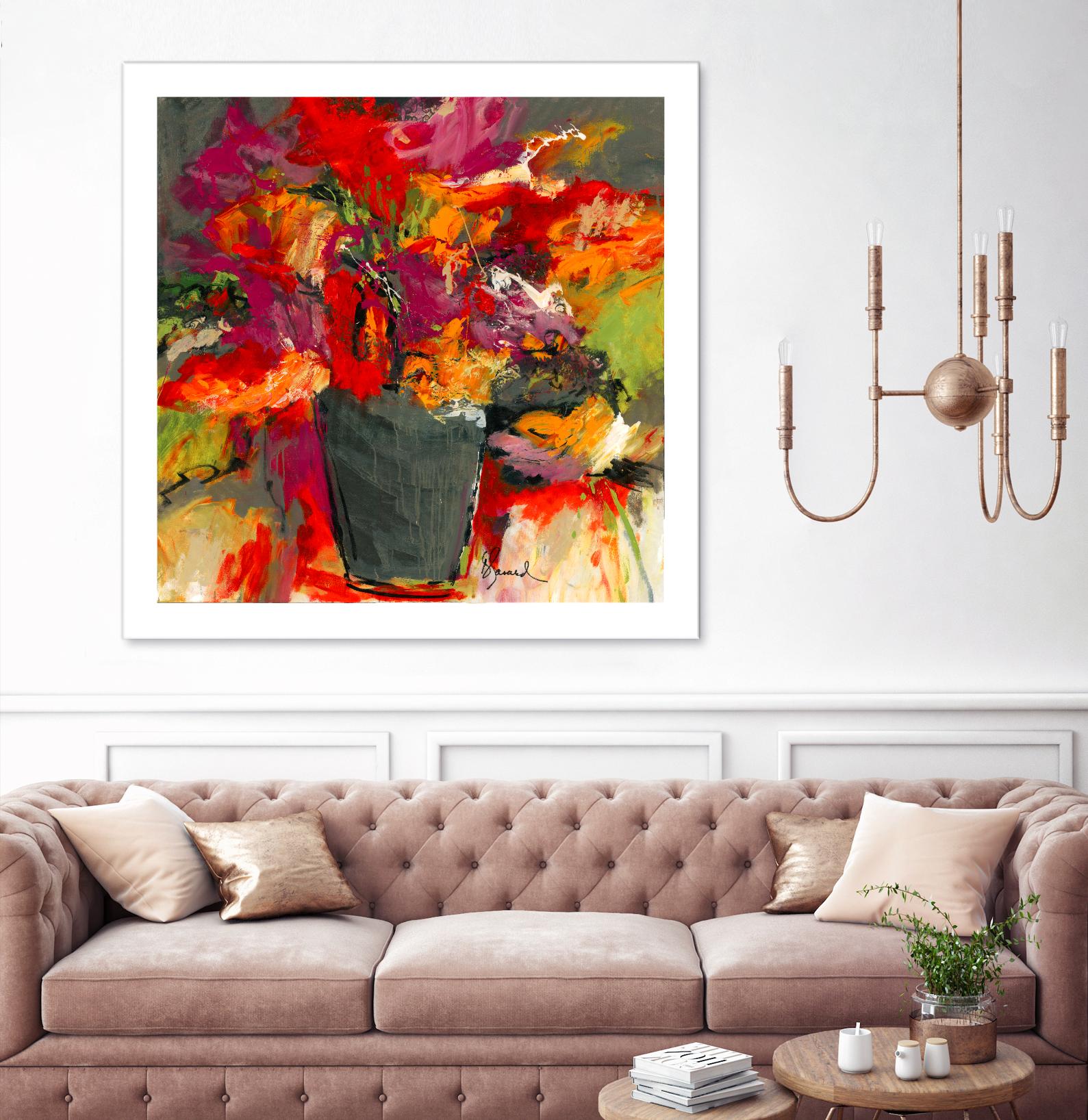 Colors of Wind by Doris Savard on GIANT ART - orange flowers canadian painters