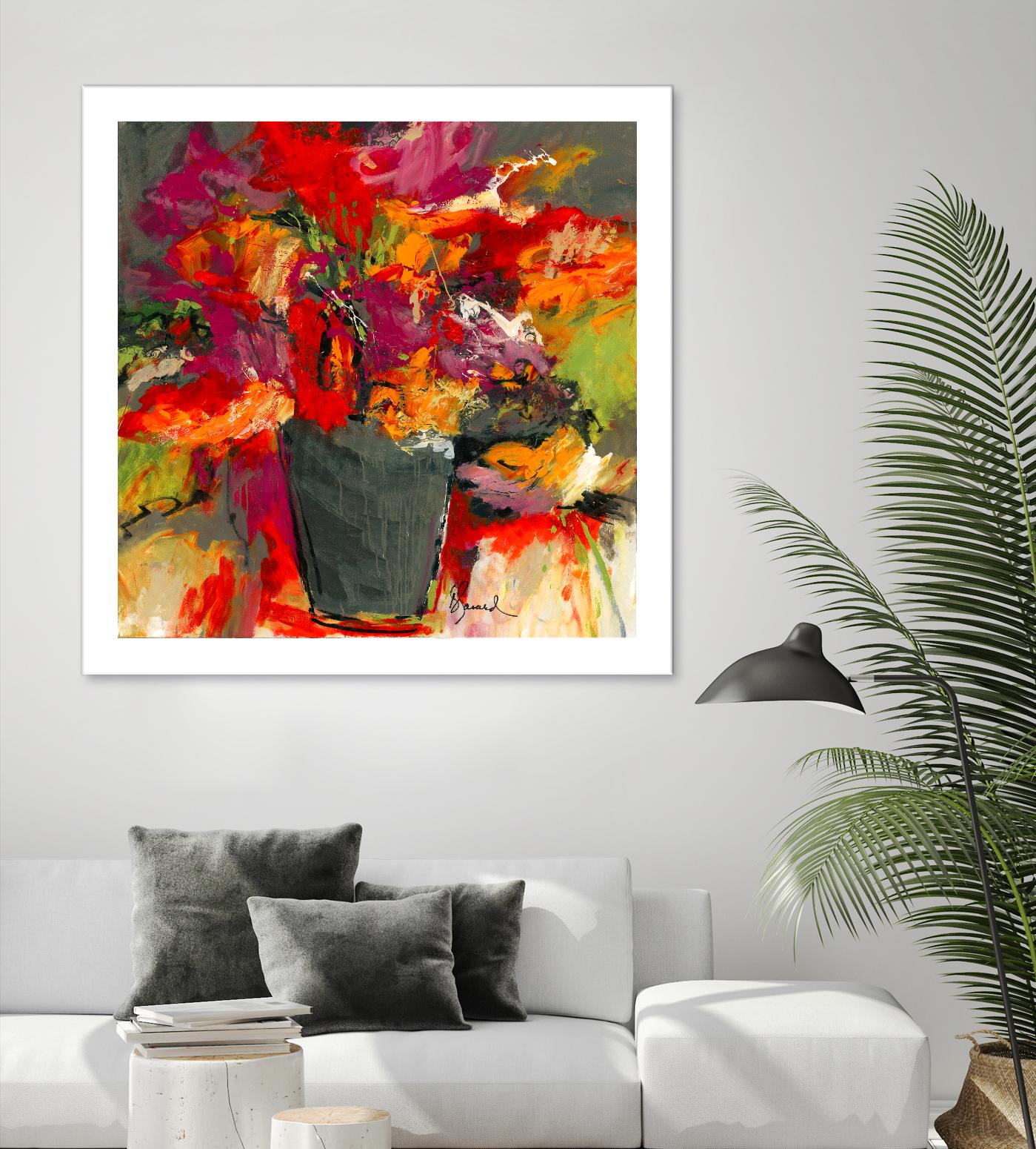 Colors of Wind by Doris Savard on GIANT ART - orange flowers canadian painters