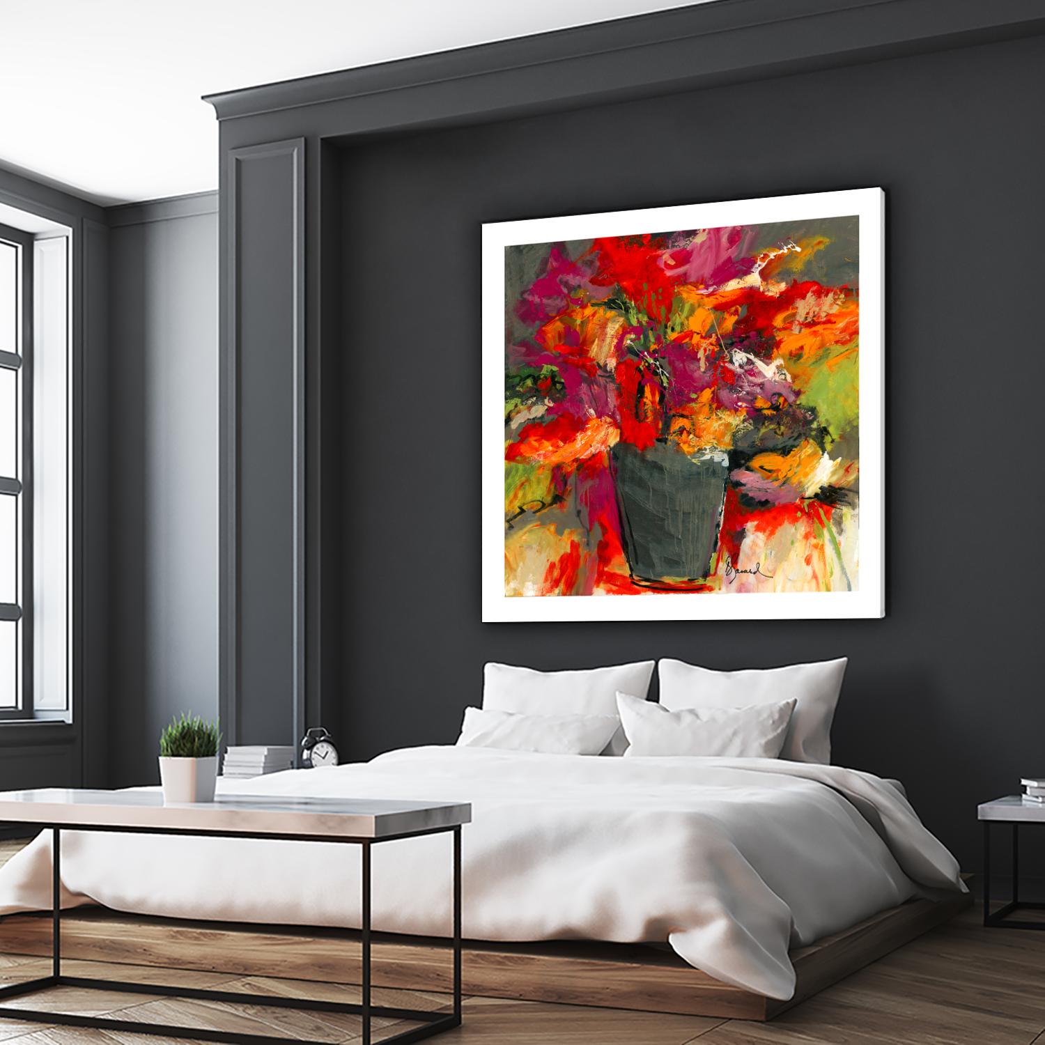 Colors of Wind by Doris Savard on GIANT ART - orange flowers canadian painters