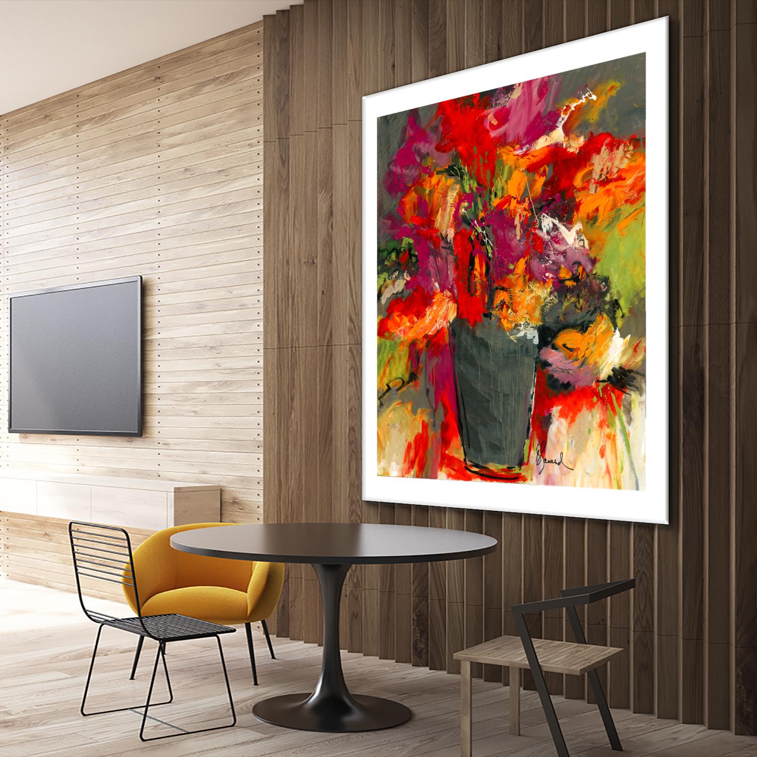 Colors of Wind by Doris Savard on GIANT ART - orange flowers canadian painters