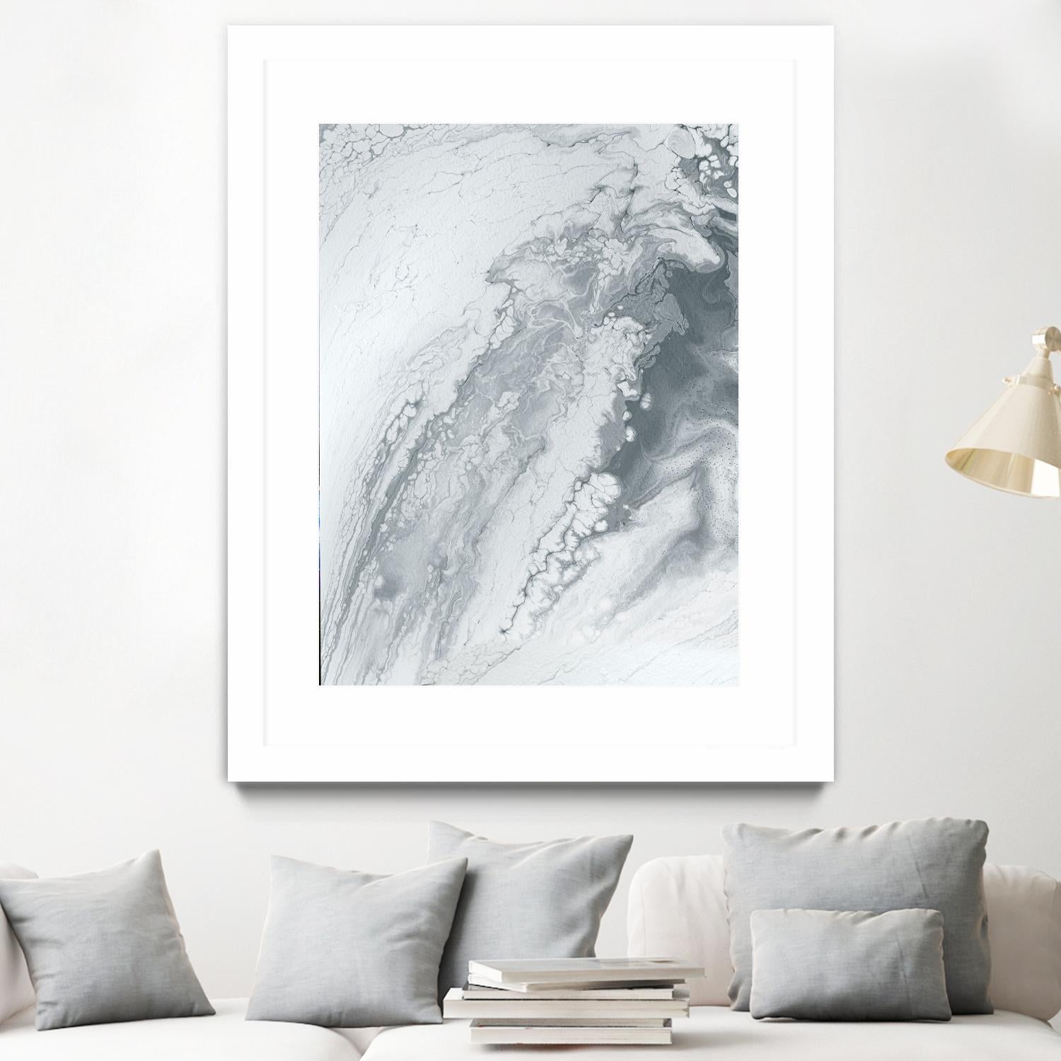 Light Of The Cave by Alyson Mccrink on GIANT ART - white abstract monochrome