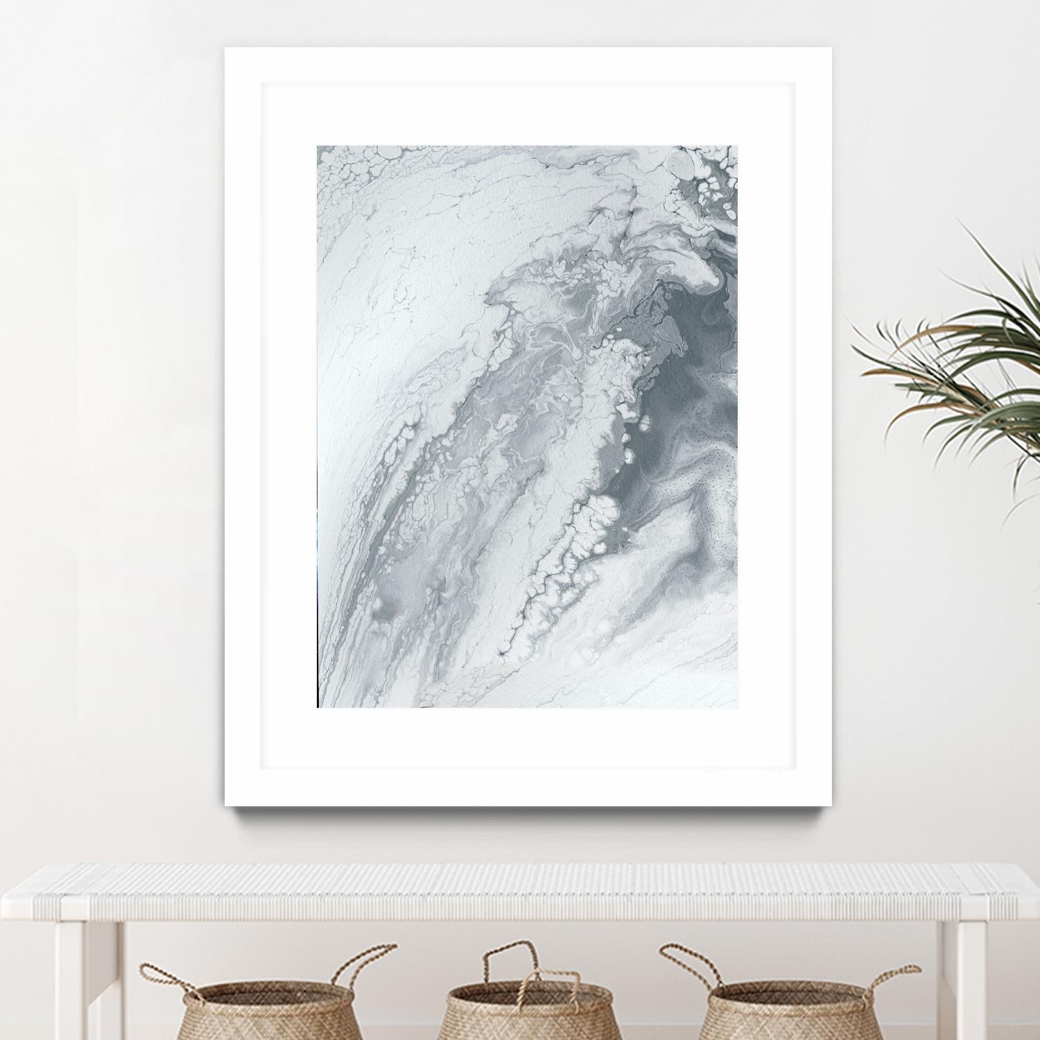 Light Of The Cave by Alyson Mccrink on GIANT ART - white abstract monochrome