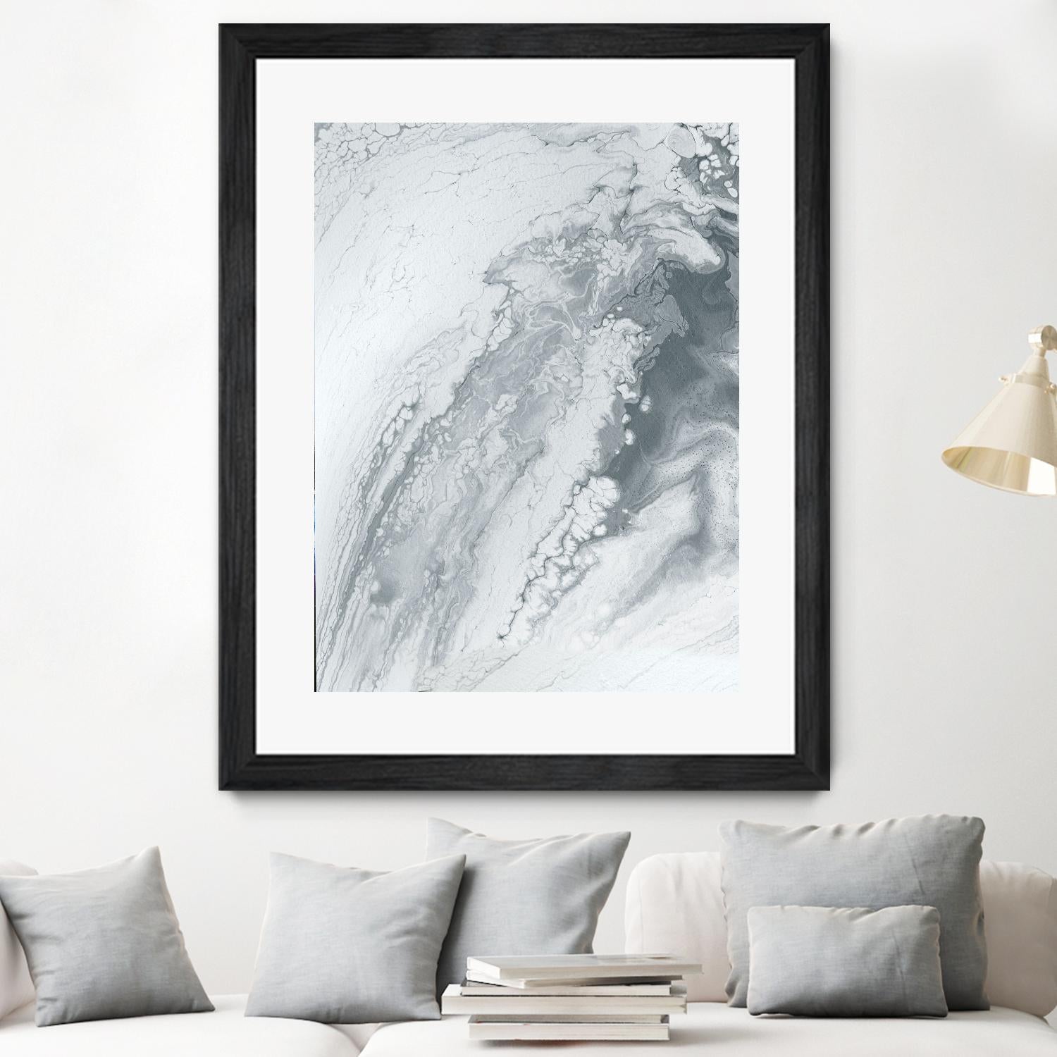 Light Of The Cave by Alyson Mccrink on GIANT ART - white abstract monochrome