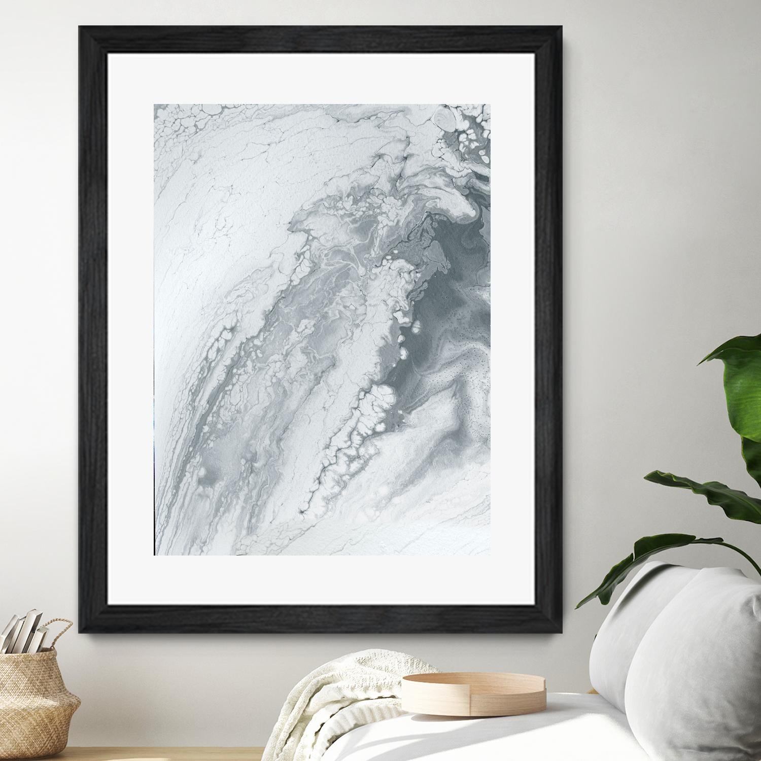 Light Of The Cave by Alyson Mccrink on GIANT ART - white abstract monochrome