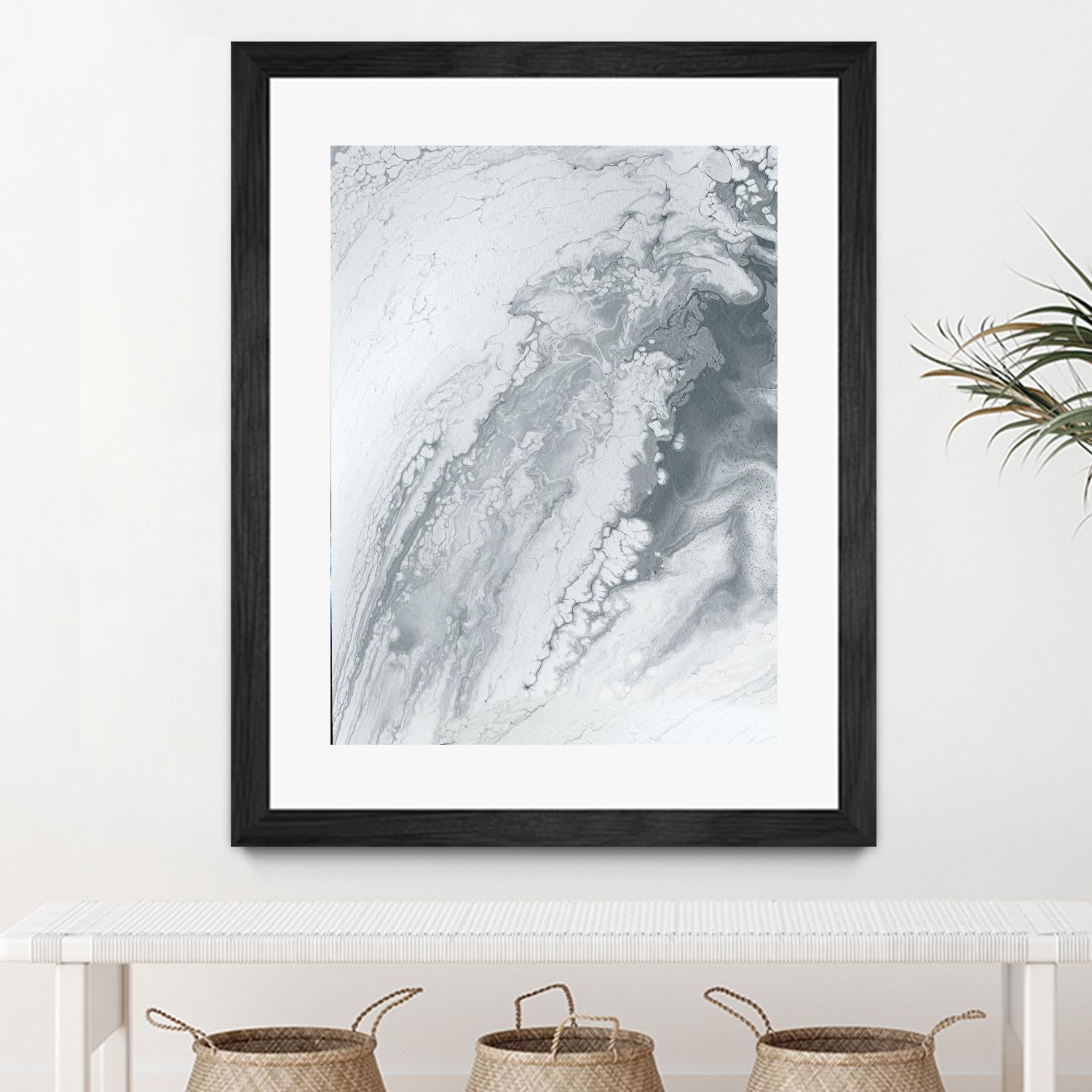 Light Of The Cave by Alyson Mccrink on GIANT ART - white abstract monochrome