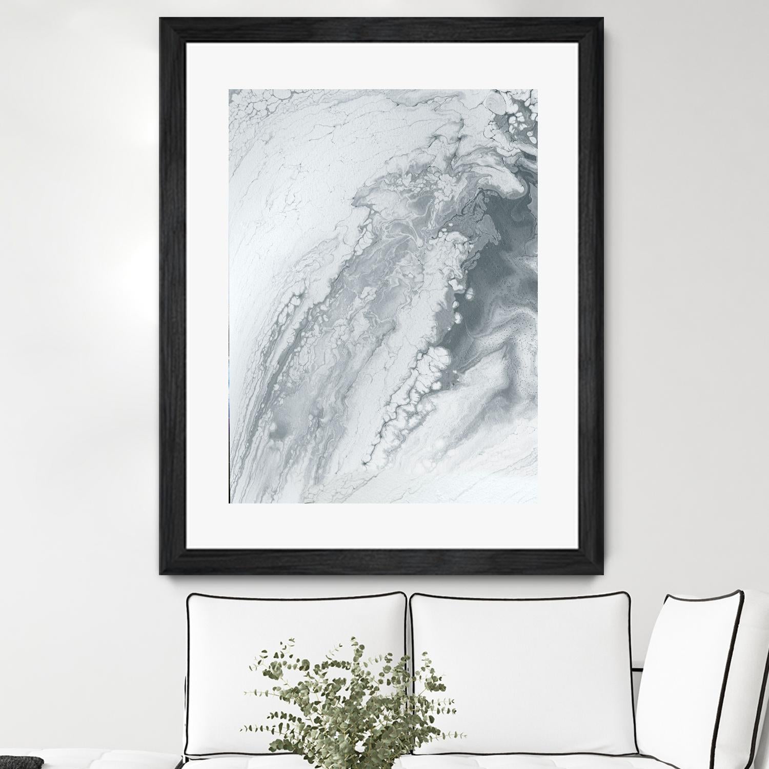 Light Of The Cave by Alyson Mccrink on GIANT ART - white abstract monochrome