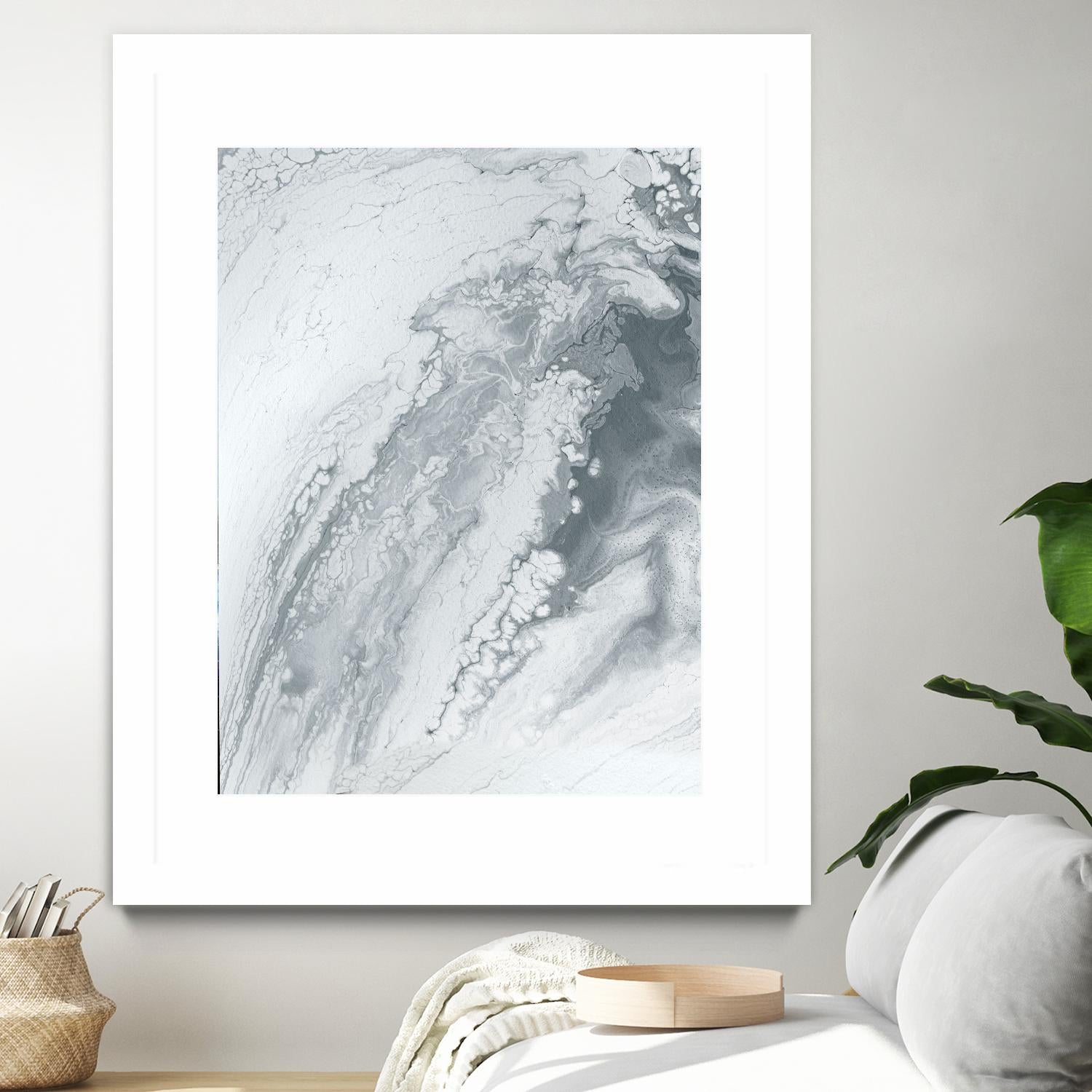 Light Of The Cave by Alyson Mccrink on GIANT ART - white abstract monochrome