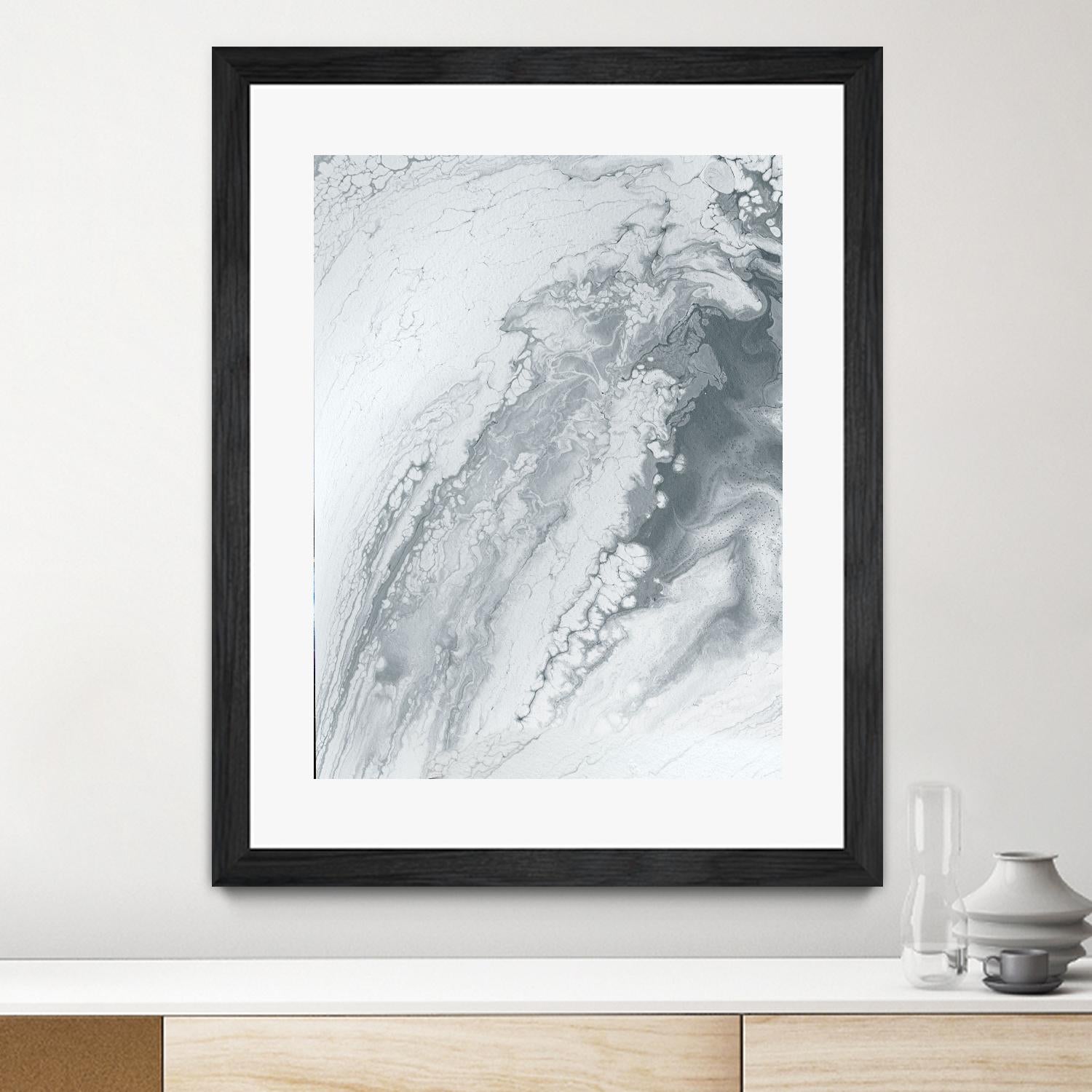 Light Of The Cave by Alyson Mccrink on GIANT ART - white abstract monochrome