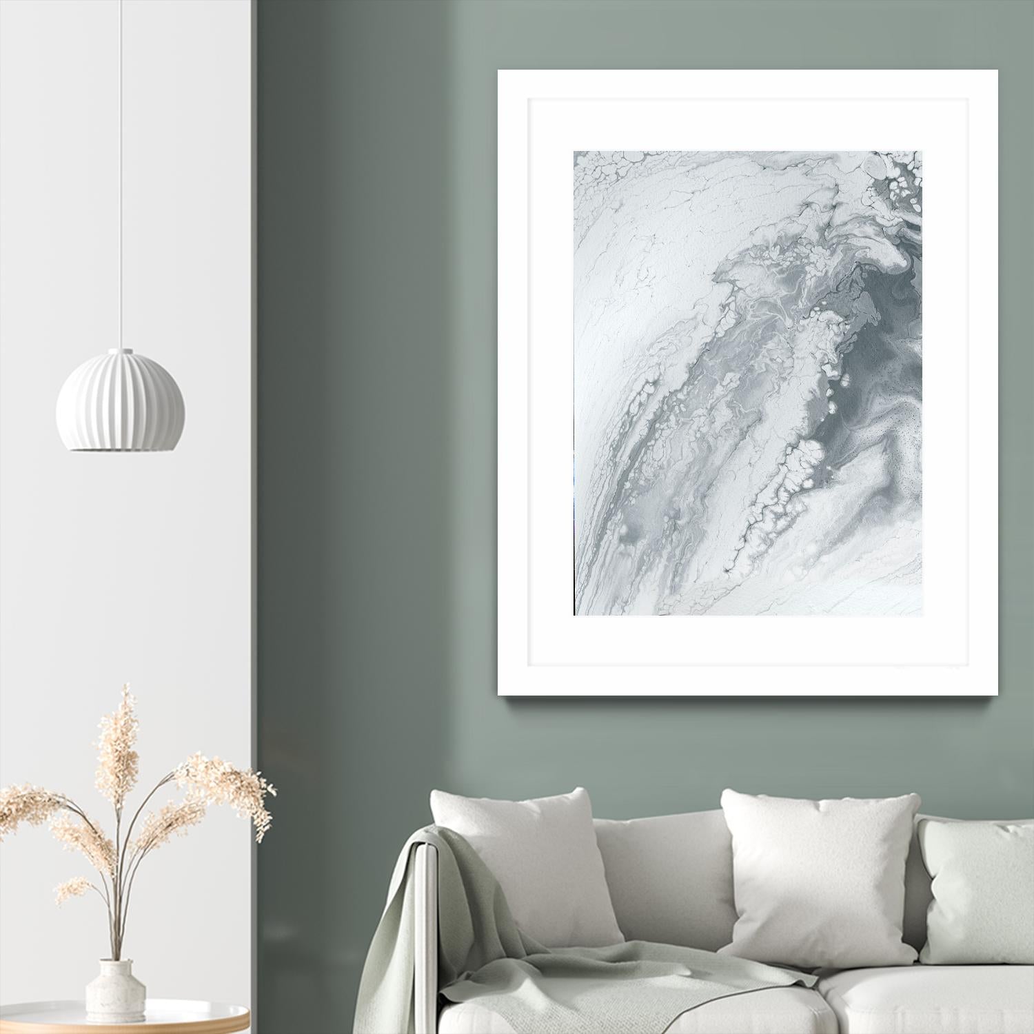 Light Of The Cave by Alyson Mccrink on GIANT ART - white abstract monochrome