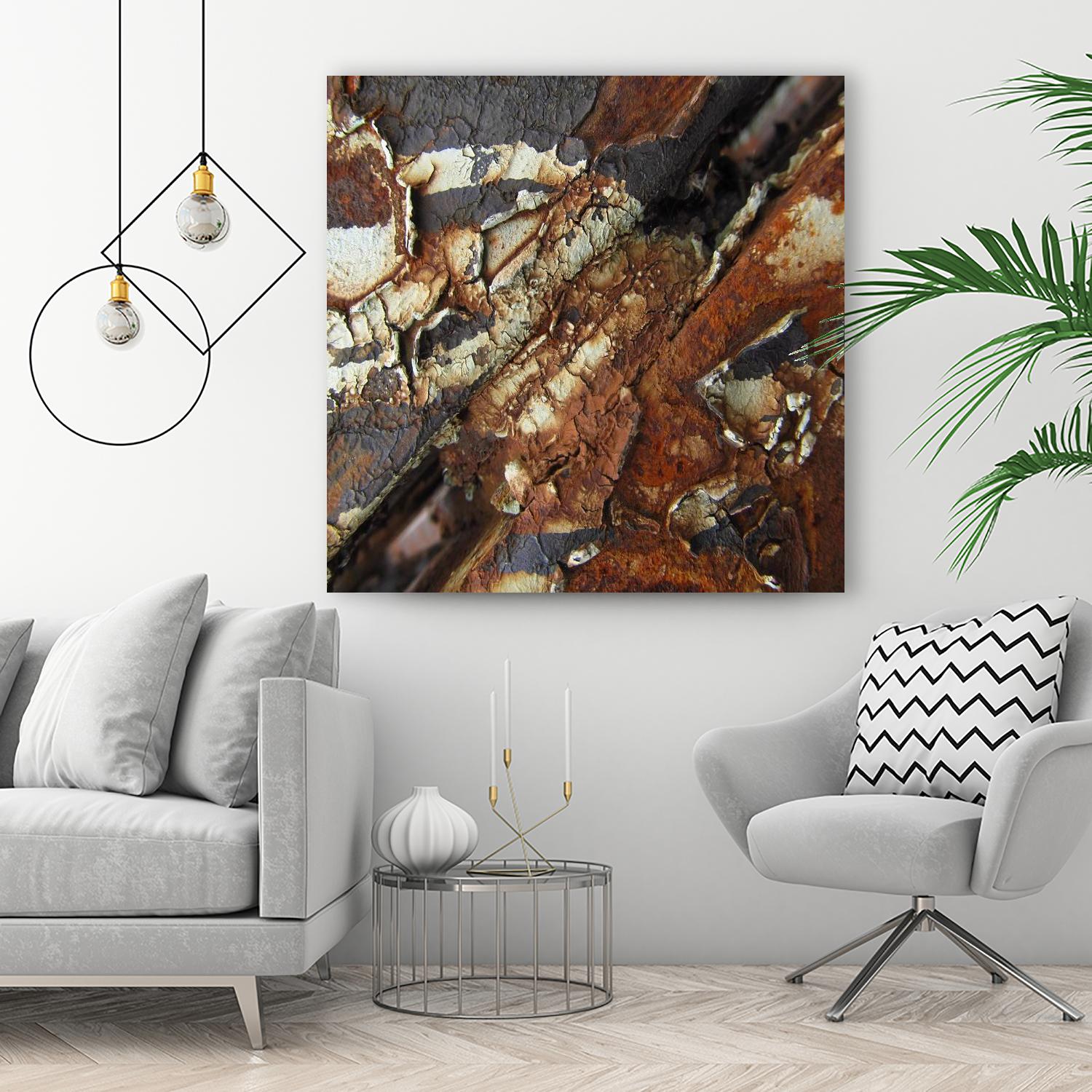 Rusty Panel Rouille I by Jean-François Dupuis on GIANT ART - orange abstract rust