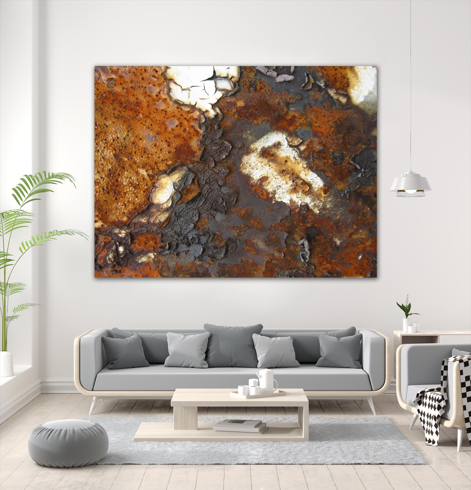 Rusty Panel by Jean-François Dupuis on GIANT ART - orange abstract artiste québécois