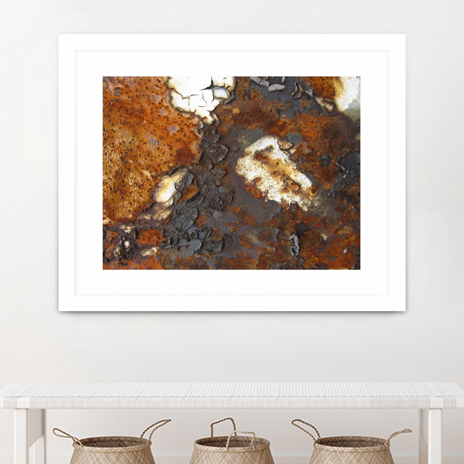 Rusty Panel Rouille II by Jean-François Dupuis on GIANT ART - orange abstract artiste québécois