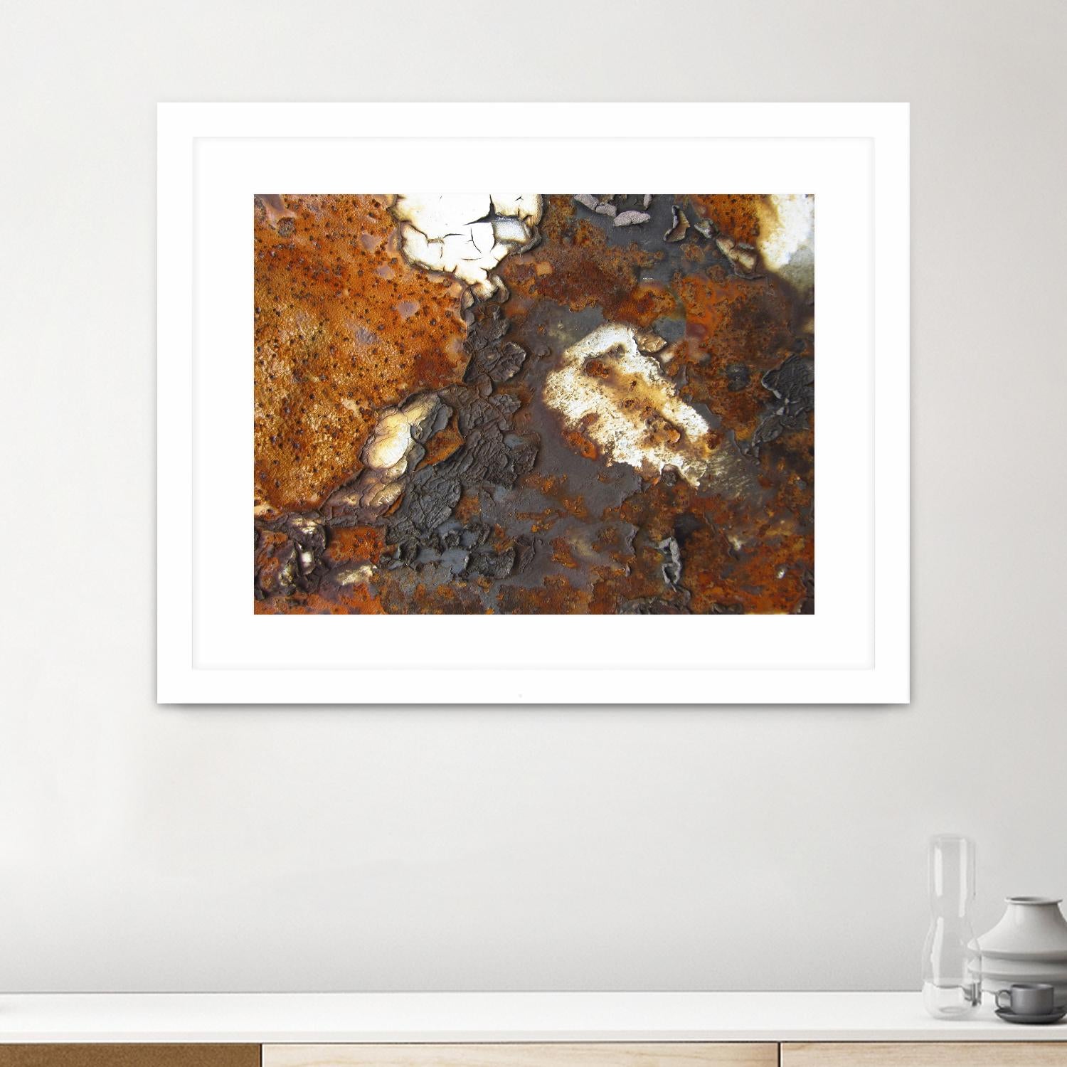 Rusty Panel Rouille II by Jean-François Dupuis on GIANT ART - orange abstract artiste québécois