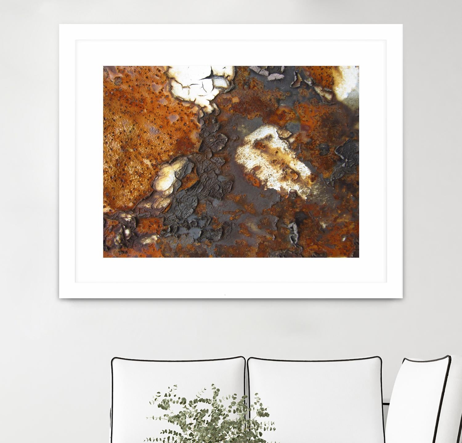 Rusty Panel Rouille II by Jean-François Dupuis on GIANT ART - orange abstract artiste québécois