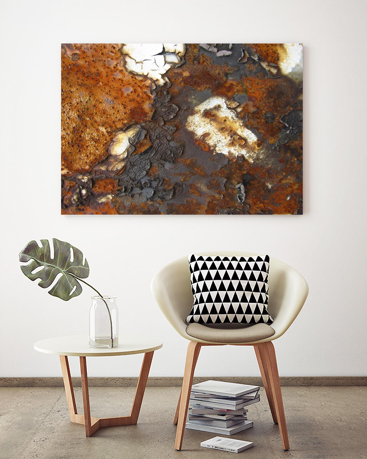 Rusty Panel Rouille II by Jean-François Dupuis on GIANT ART - orange abstract artiste québécois