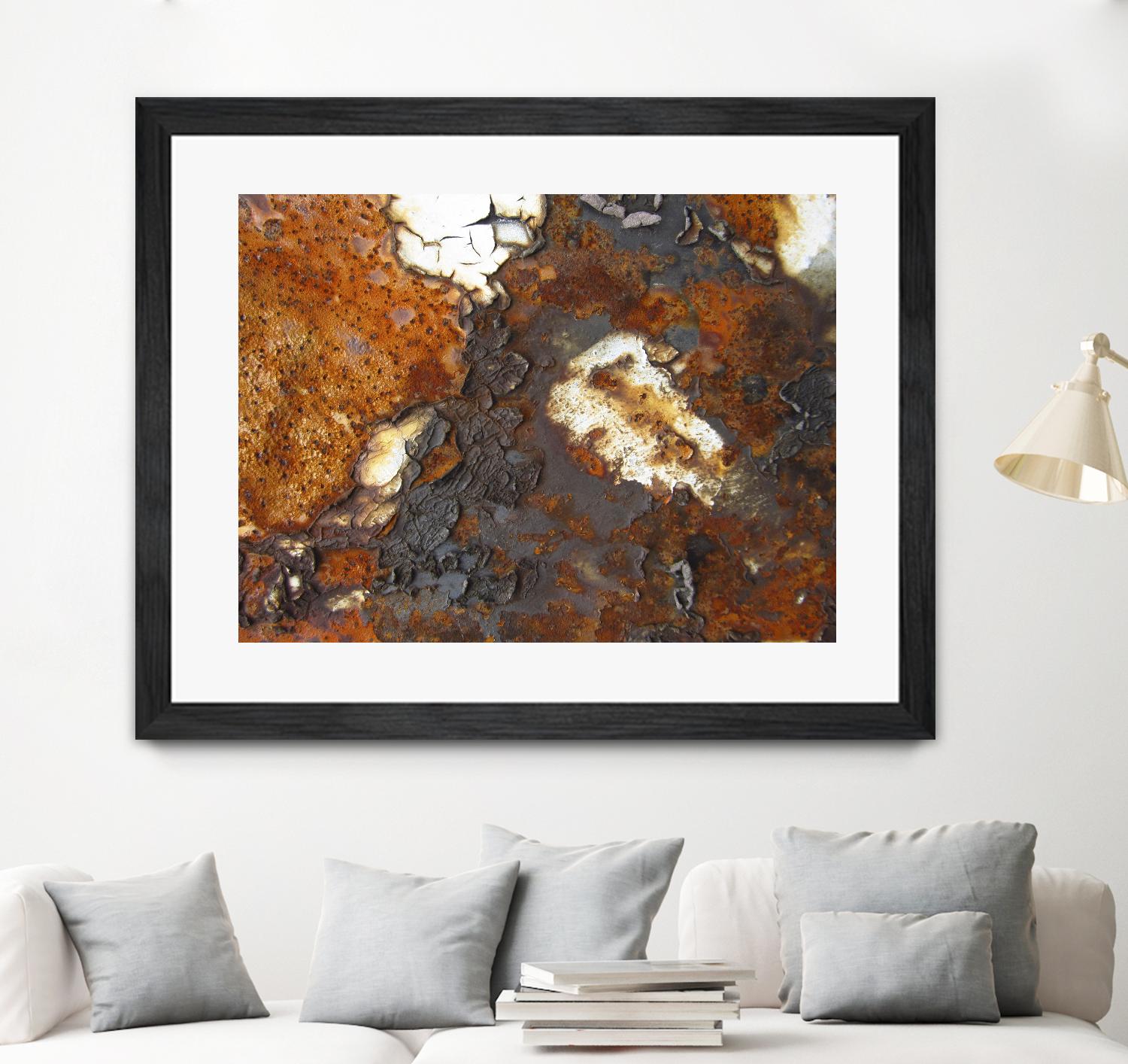 Rusty Panel Rouille II by Jean-François Dupuis on GIANT ART - orange abstract artiste québécois