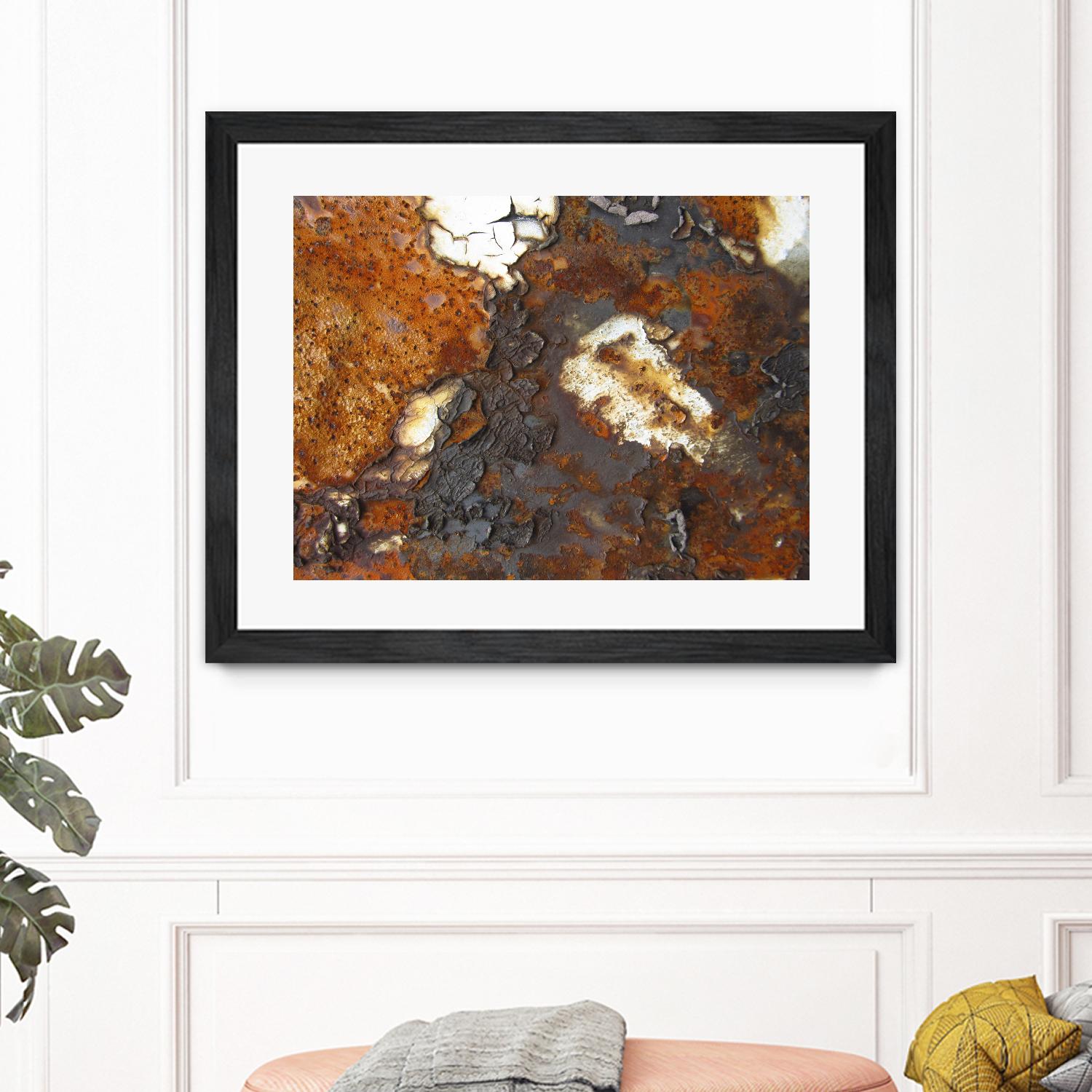 Rusty Panel Rouille II by Jean-François Dupuis on GIANT ART - orange abstract artiste québécois