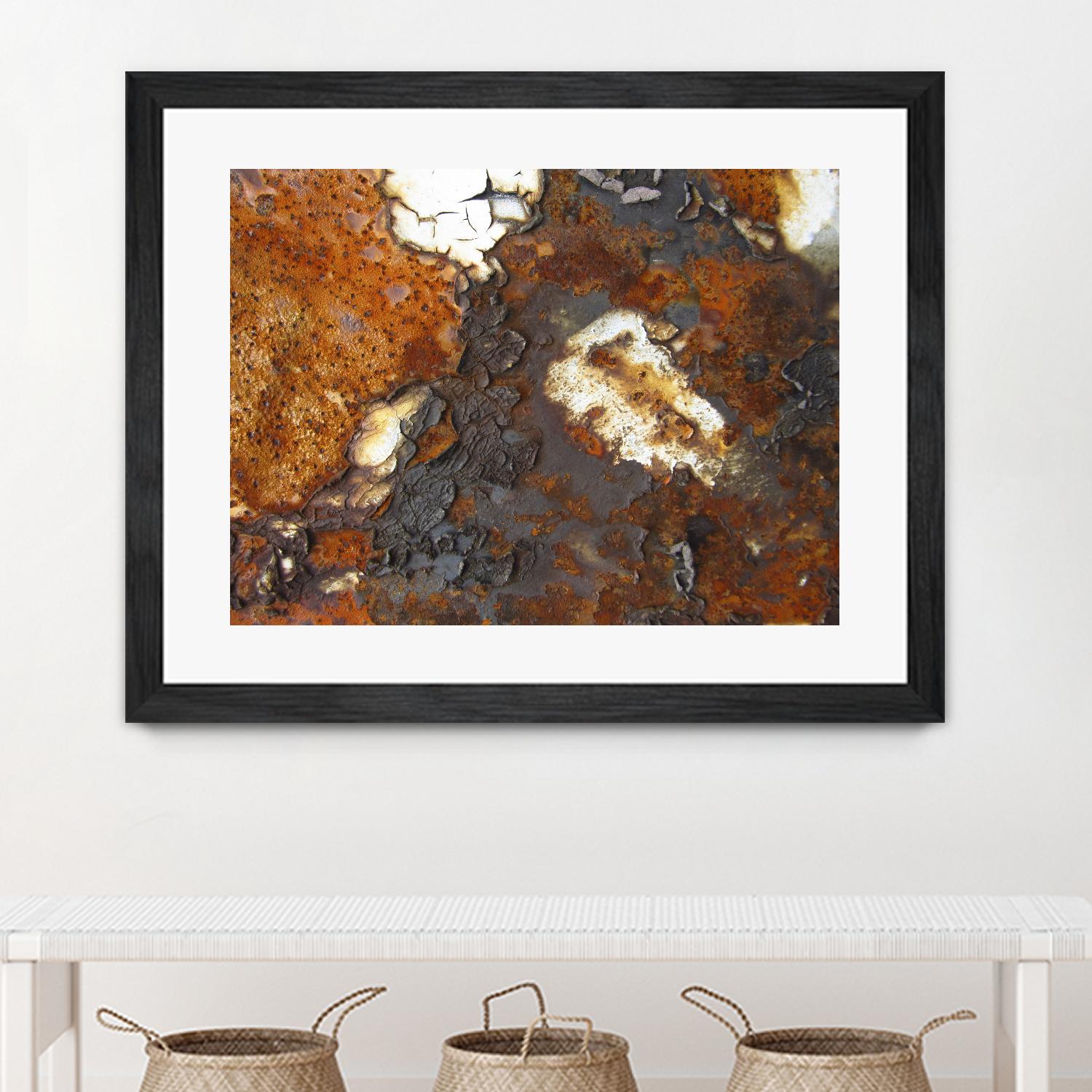 Rusty Panel Rouille II by Jean-François Dupuis on GIANT ART - orange abstract artiste québécois