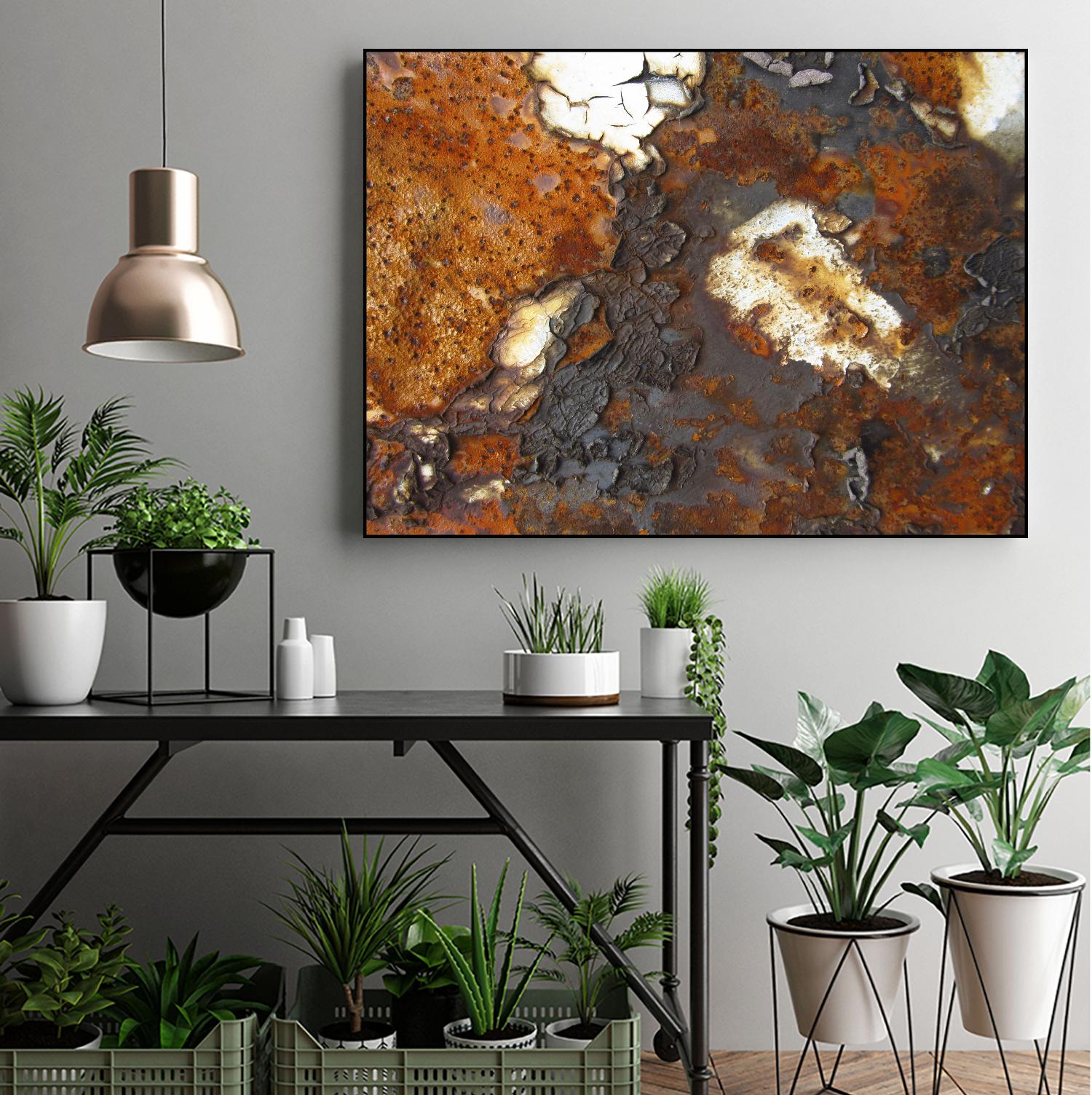 Rusty Panel by Jean-François Dupuis on GIANT ART - orange abstract artiste québécois