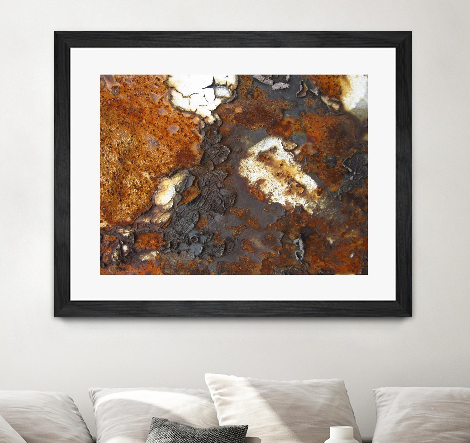 Rusty Panel Rouille II by Jean-François Dupuis on GIANT ART - orange abstract artiste québécois