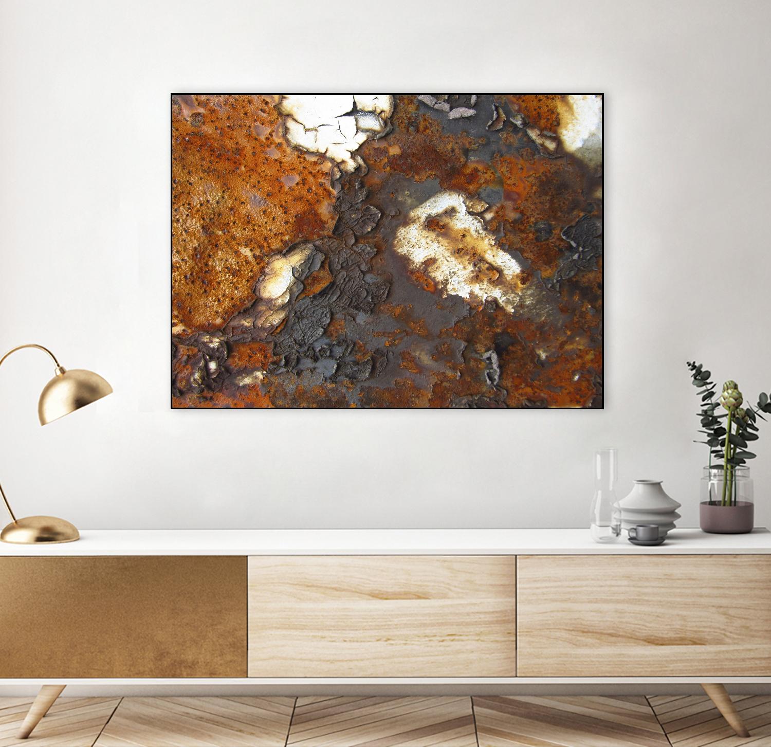 Rusty Panel by Jean-François Dupuis on GIANT ART - orange abstract artiste québécois