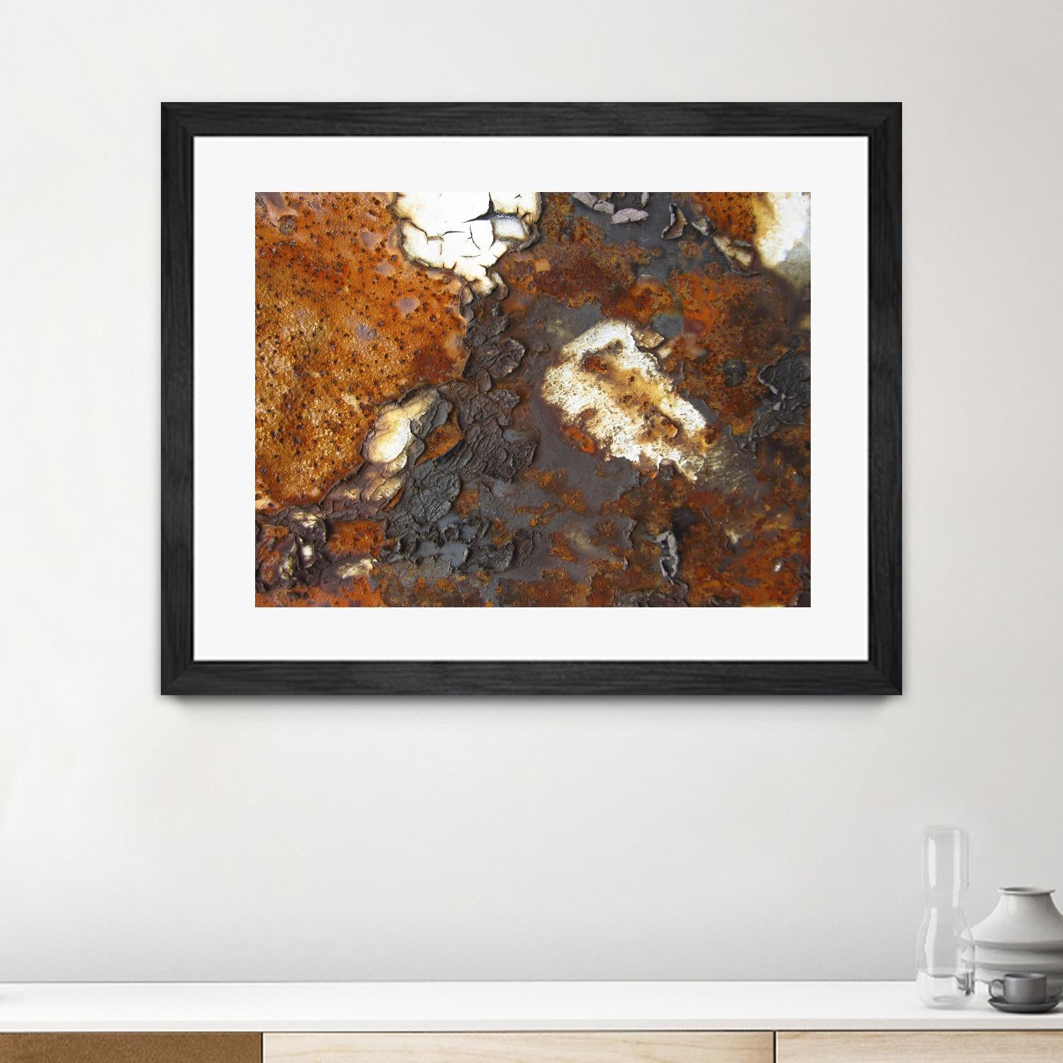 Rusty Panel Rouille II by Jean-François Dupuis on GIANT ART - orange abstract artiste québécois