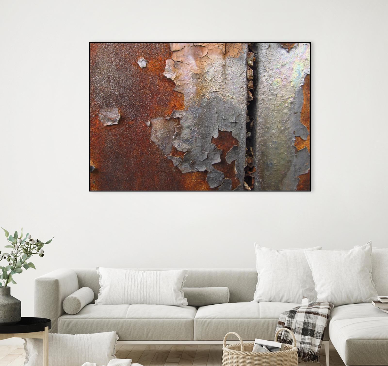 Rusty Panel by Jean-François Dupuis on GIANT ART - orange abstract artiste québécois