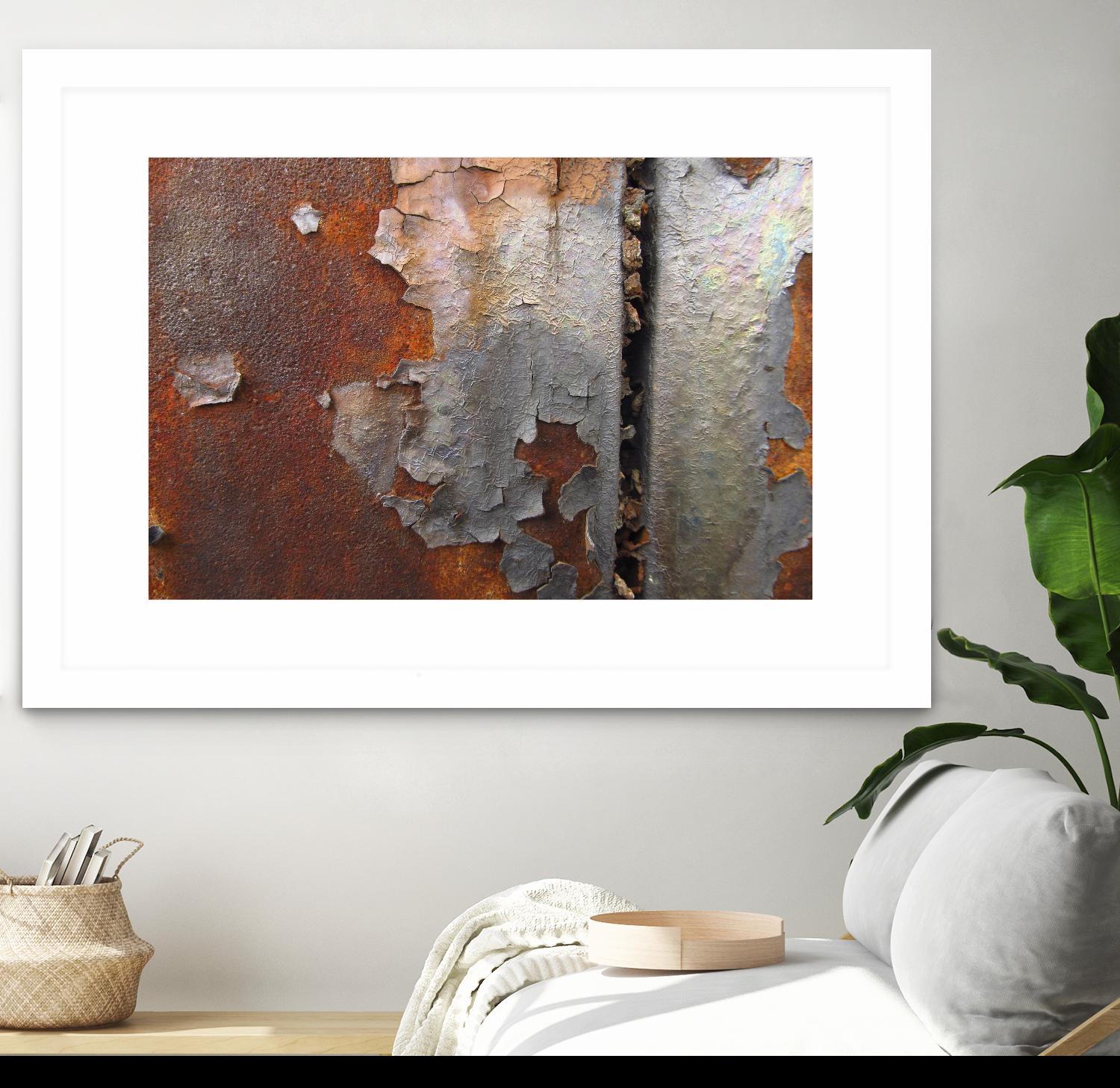 Rusty Panel Rouille III by Jean-François Dupuis on GIANT ART - orange abstract artiste québécois