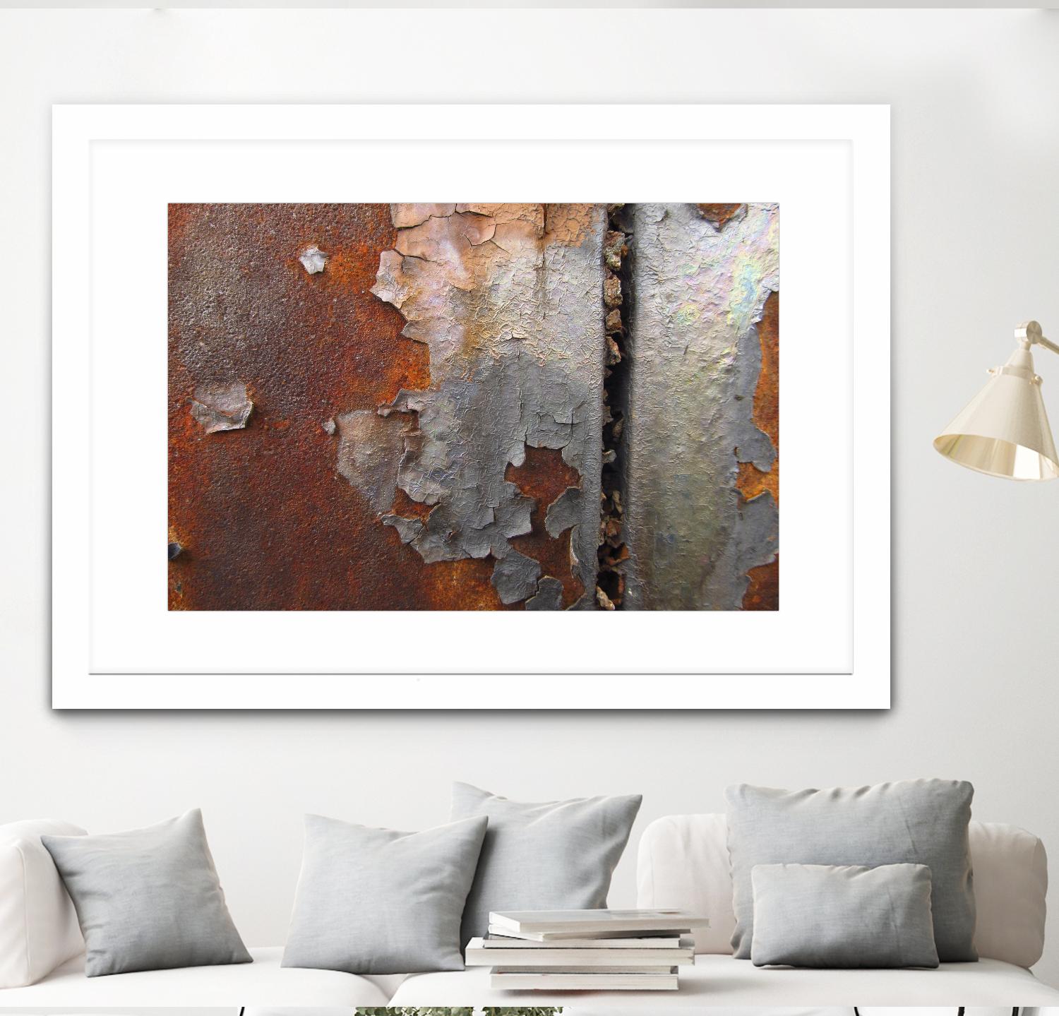 Rusty Panel Rouille III by Jean-François Dupuis on GIANT ART - orange abstract artiste québécois