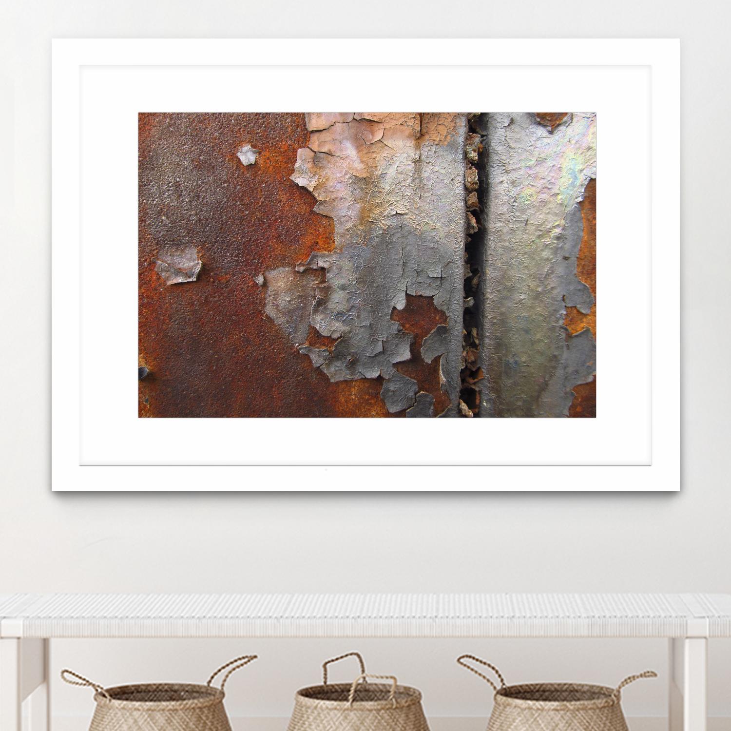 Rusty Panel Rouille III by Jean-François Dupuis on GIANT ART - orange abstract artiste québécois