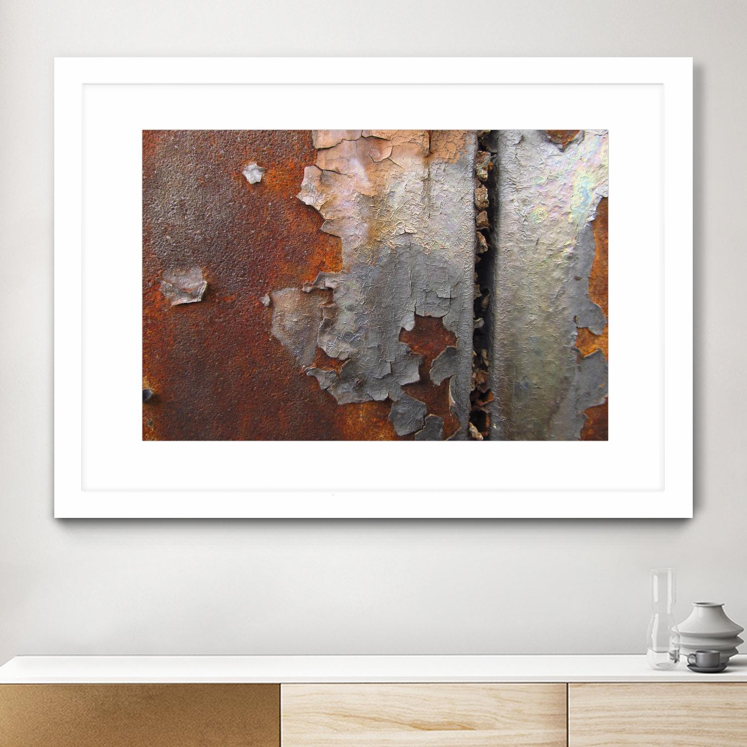 Rusty Panel Rouille III by Jean-François Dupuis on GIANT ART - orange abstract artiste québécois