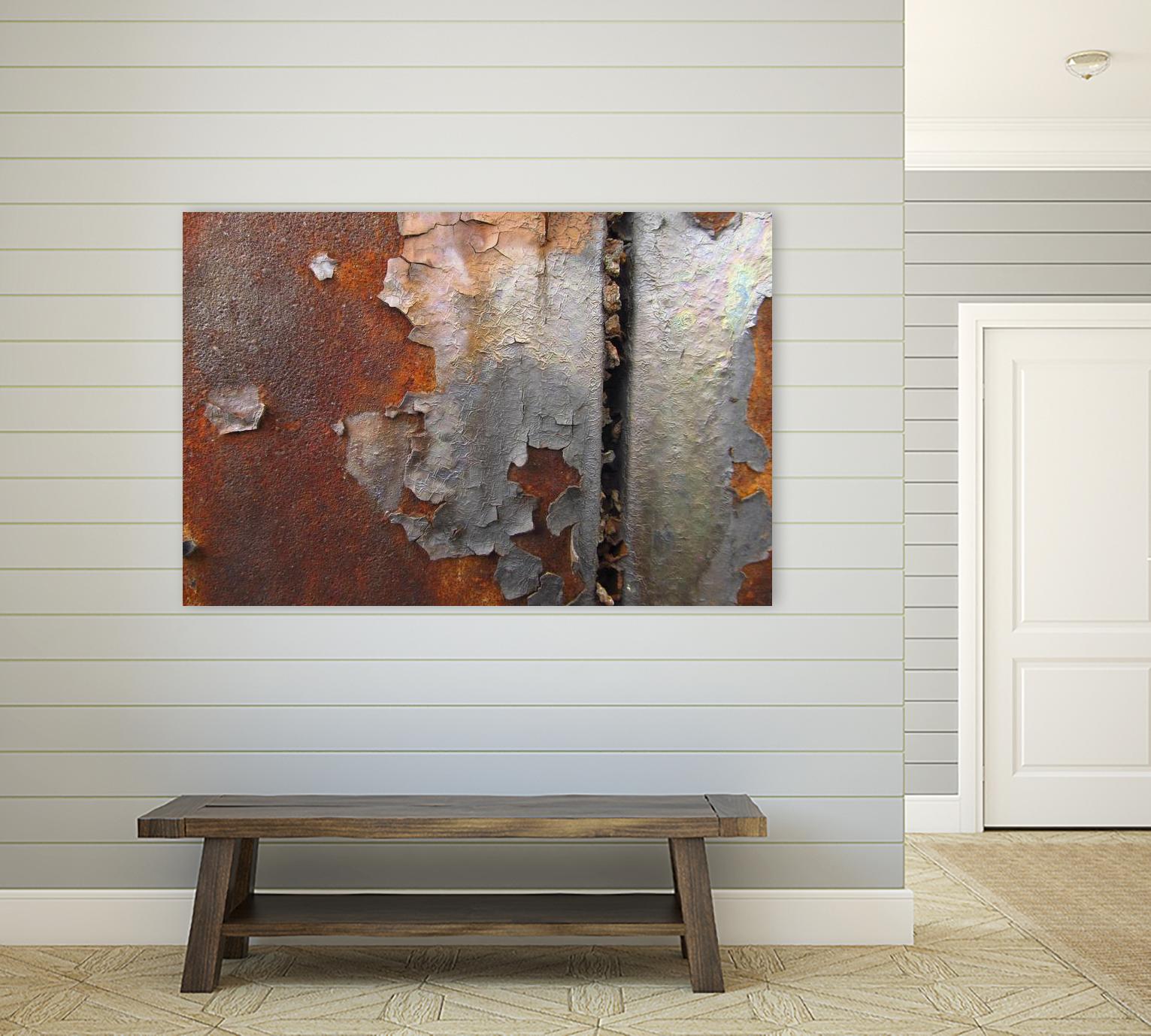 Rusty Panel Rouille III by Jean-François Dupuis on GIANT ART - orange abstract artiste québécois