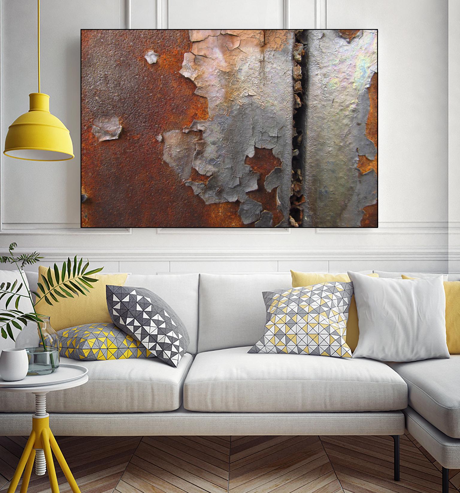 Rusty Panel by Jean-François Dupuis on GIANT ART - orange abstract artiste québécois