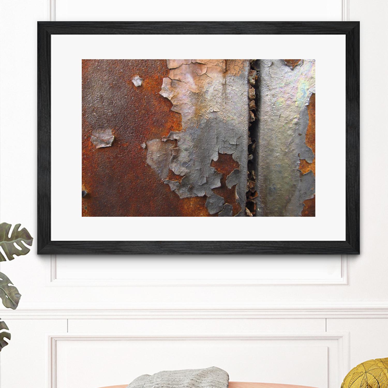 Rusty Panel Rouille III by Jean-François Dupuis on GIANT ART - orange abstract artiste québécois