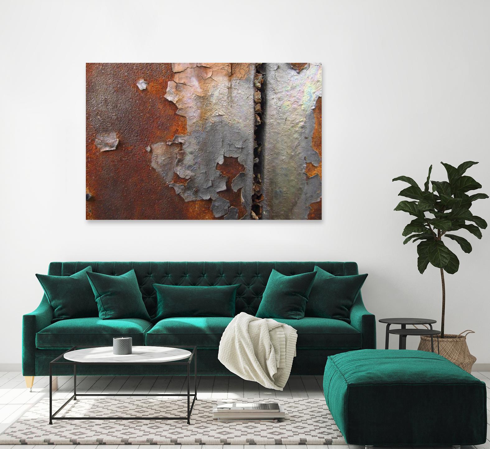 Rusty Panel Rouille III by Jean-François Dupuis on GIANT ART - orange abstract artiste québécois