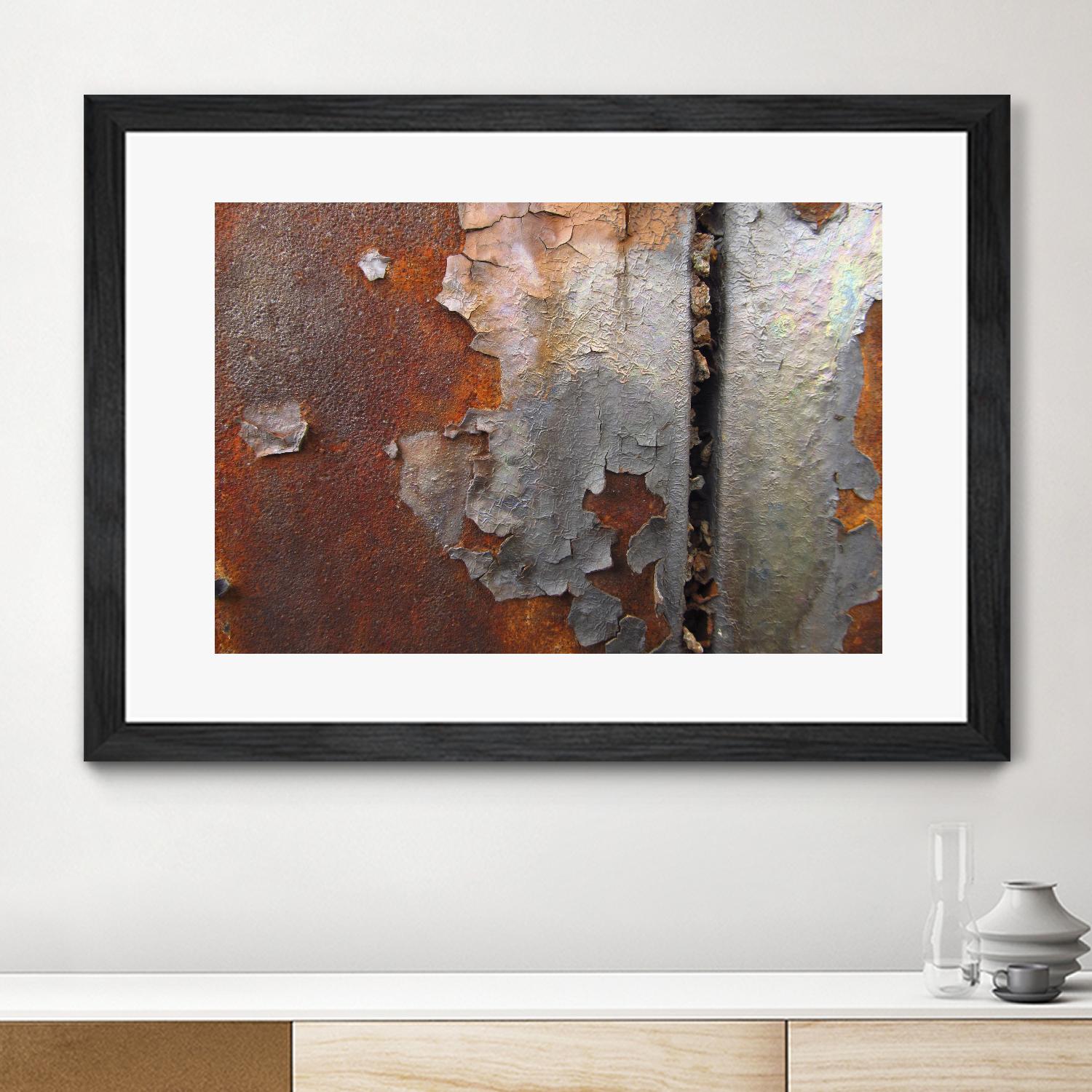 Rusty Panel Rouille III by Jean-François Dupuis on GIANT ART - orange abstract artiste québécois