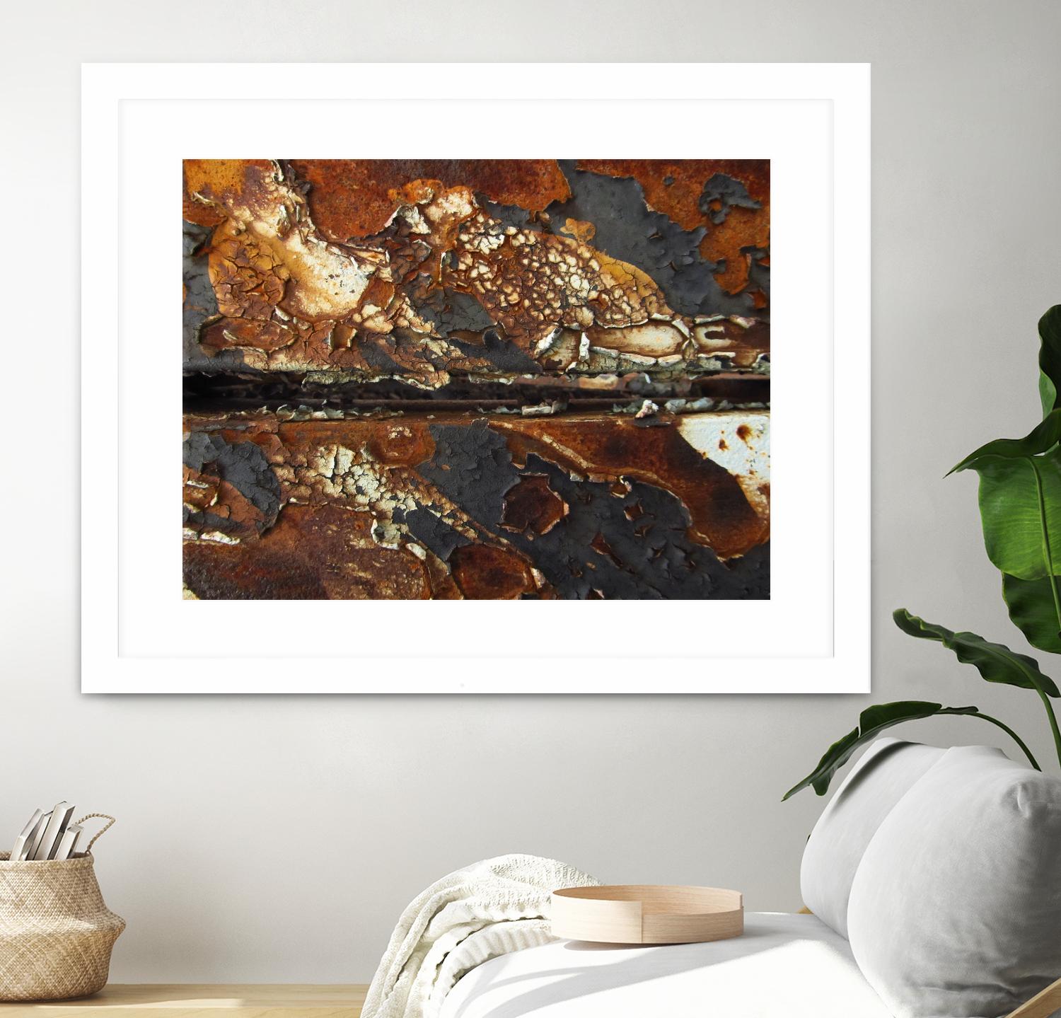 Rusty Panel Rouille V by Jean-François Dupuis on GIANT ART - orange abstract rust