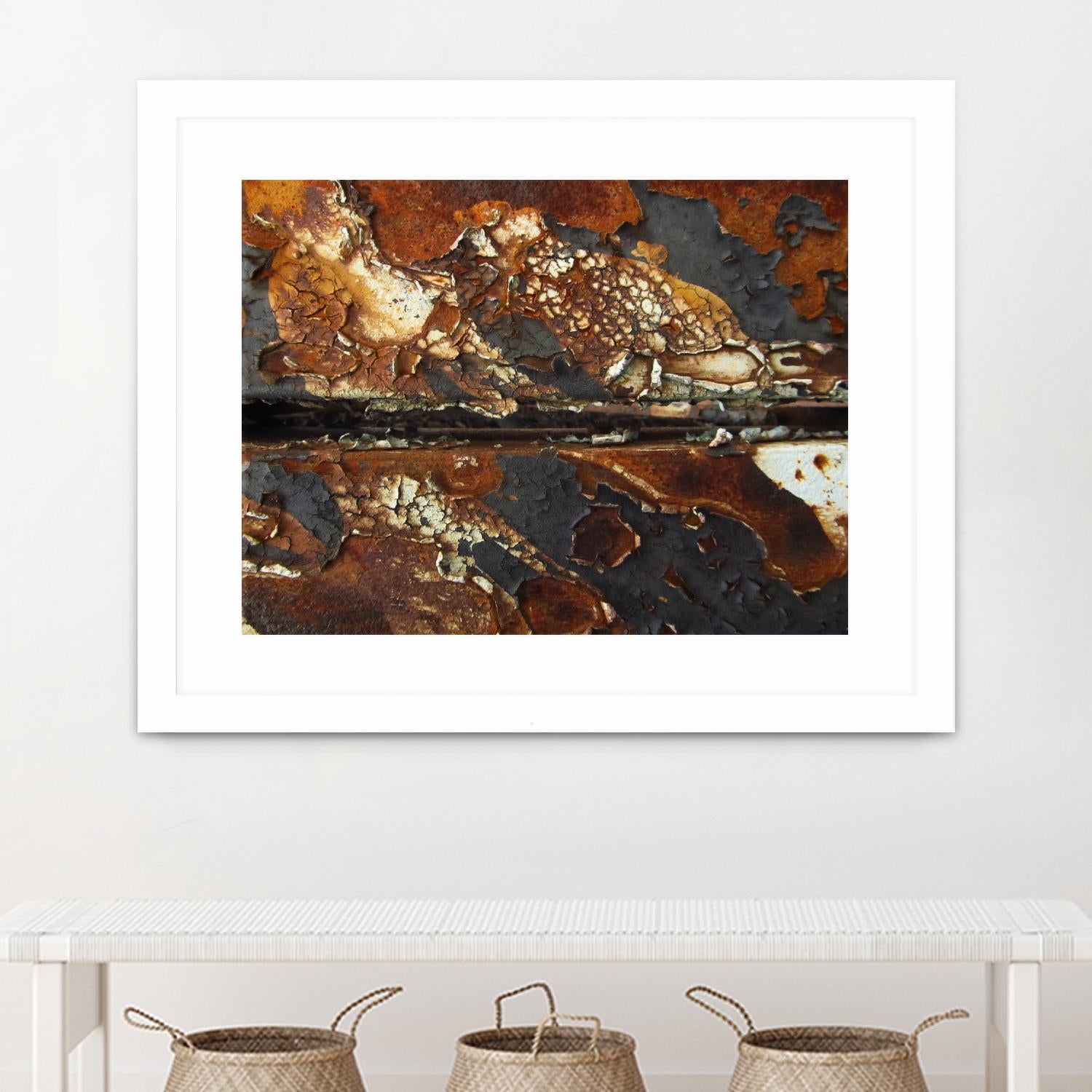 Rusty Panel Rouille V by Jean-François Dupuis on GIANT ART - orange abstract rust