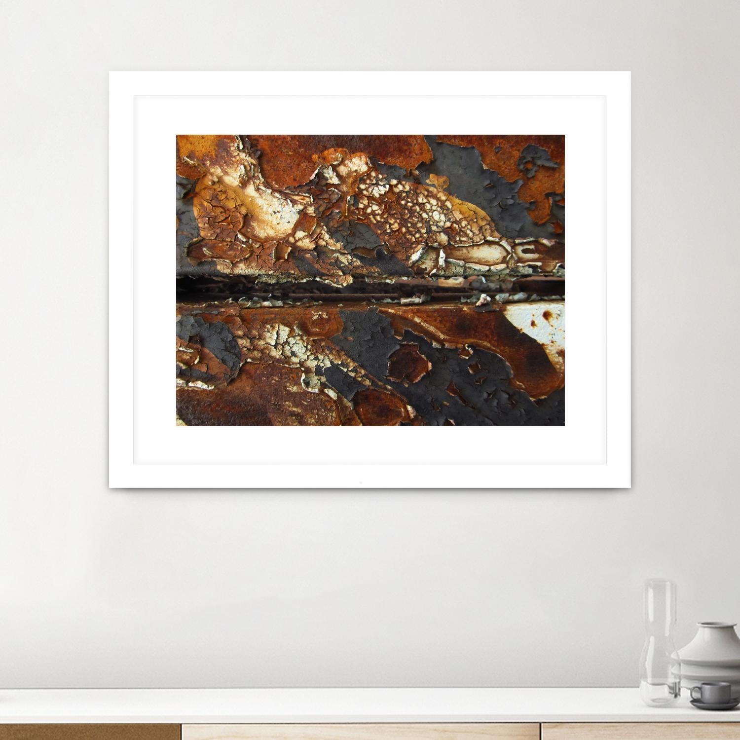 Rusty Panel Rouille V by Jean-François Dupuis on GIANT ART - orange abstract rust