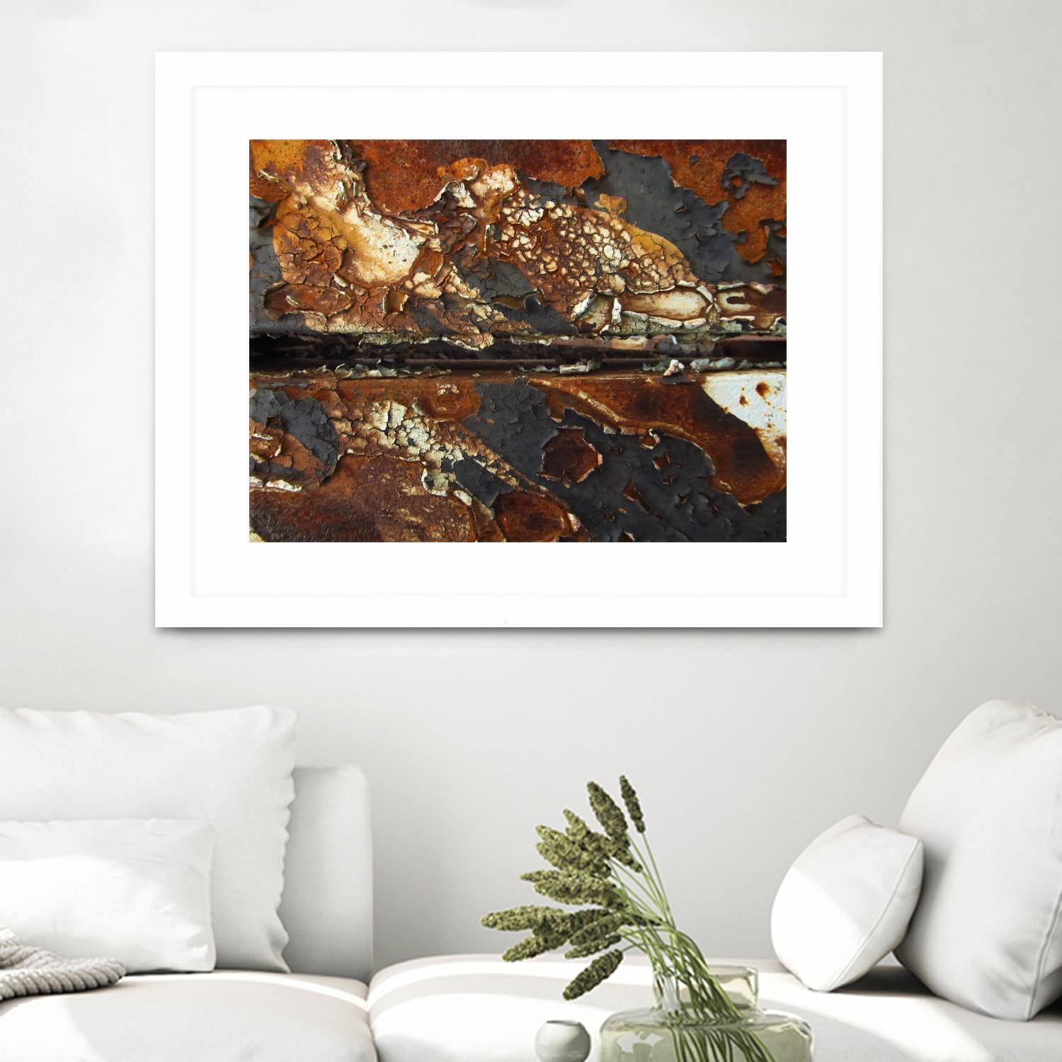 Rusty Panel Rouille V by Jean-François Dupuis on GIANT ART - orange abstract rust