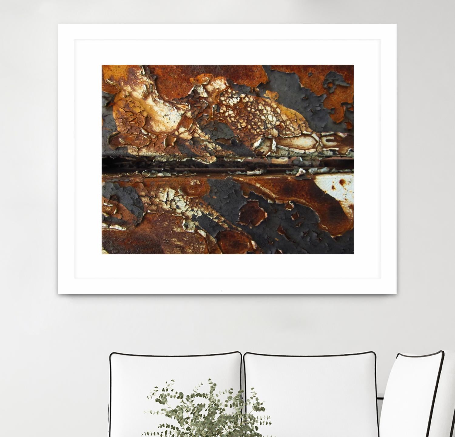 Rusty Panel Rouille V by Jean-François Dupuis on GIANT ART - orange abstract rust