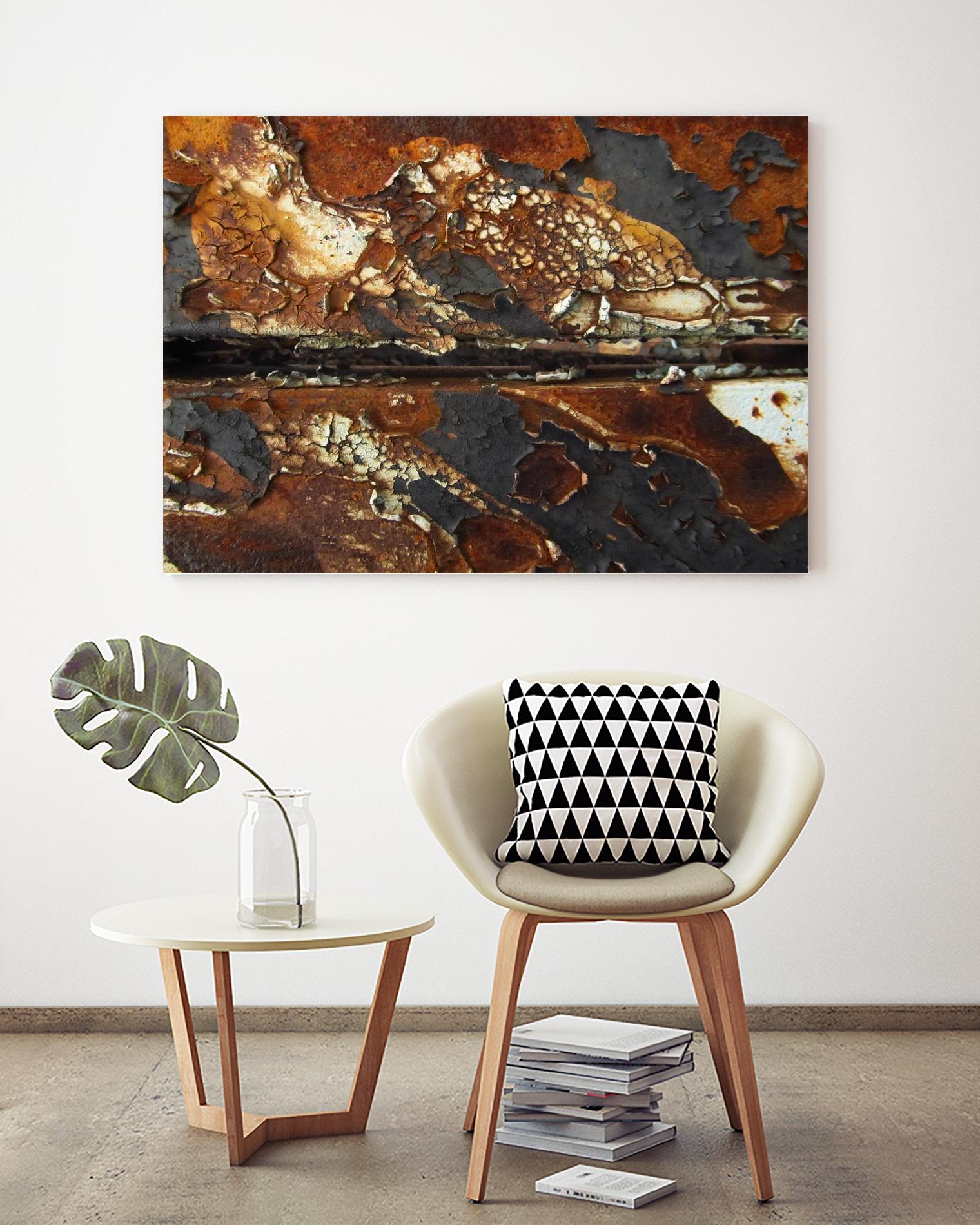 Rusty Panel Rouille V by Jean-François Dupuis on GIANT ART - orange abstract rust