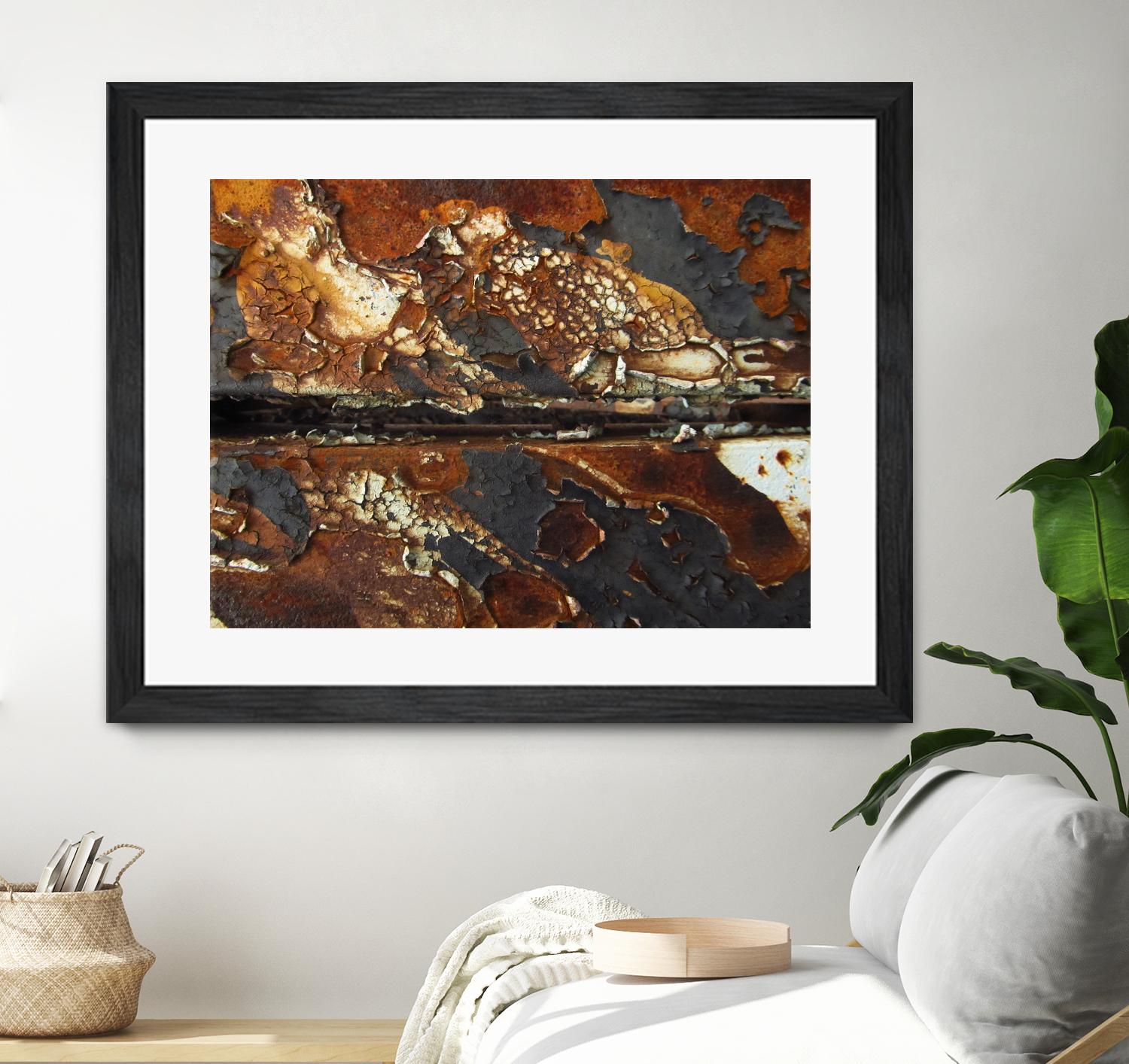 Rusty Panel Rouille V by Jean-François Dupuis on GIANT ART - orange abstract rust