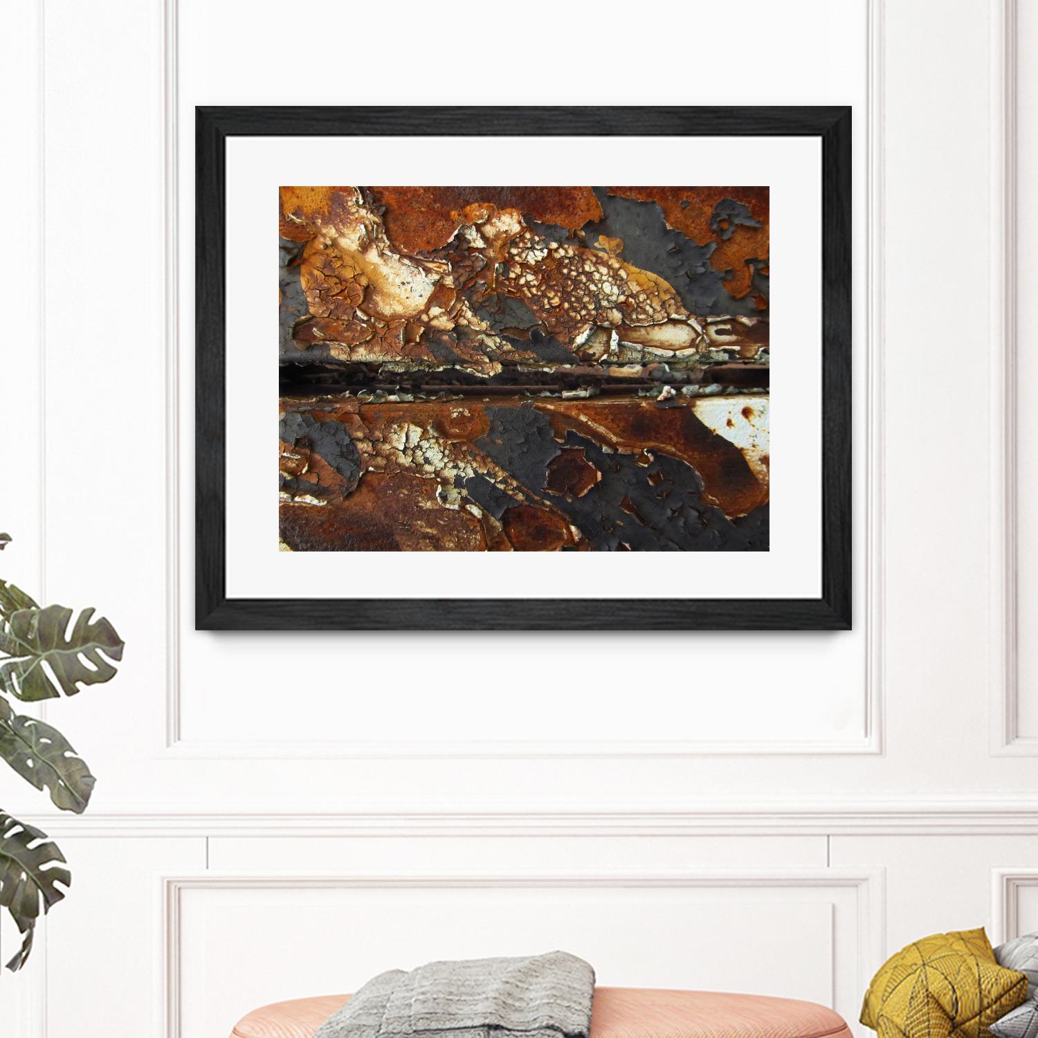 Rusty Panel Rouille V by Jean-François Dupuis on GIANT ART - orange abstract rust