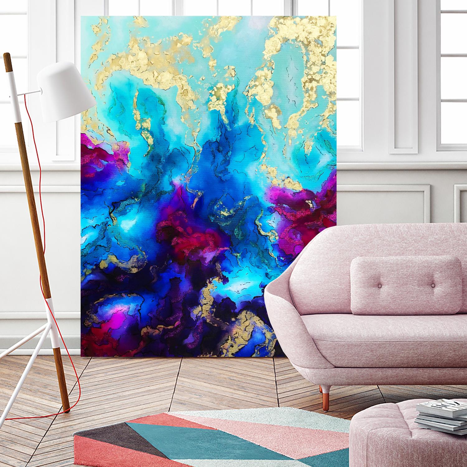 Al Magisti by Alyson Mccrink on GIANT ART - blue abstract