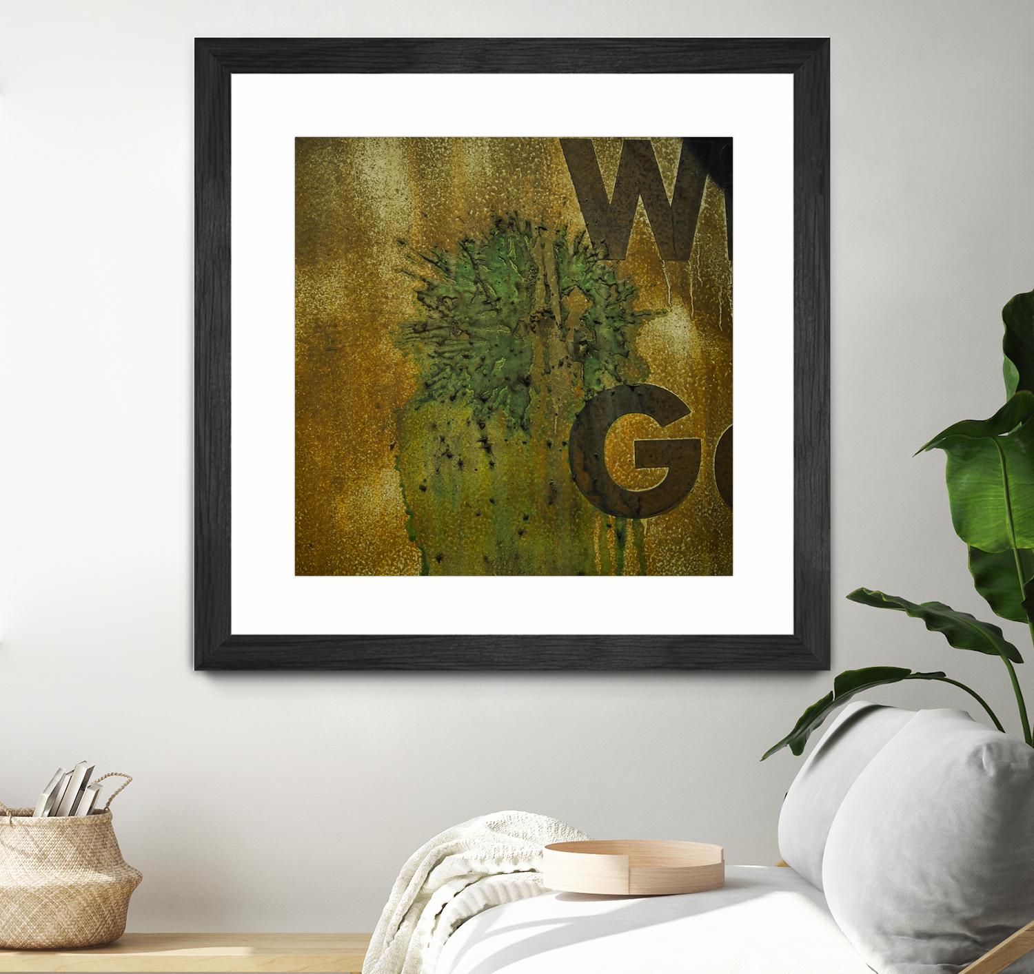 Rusty Panel by Jean-François Dupuis on GIANT ART - beige typography artiste québécois